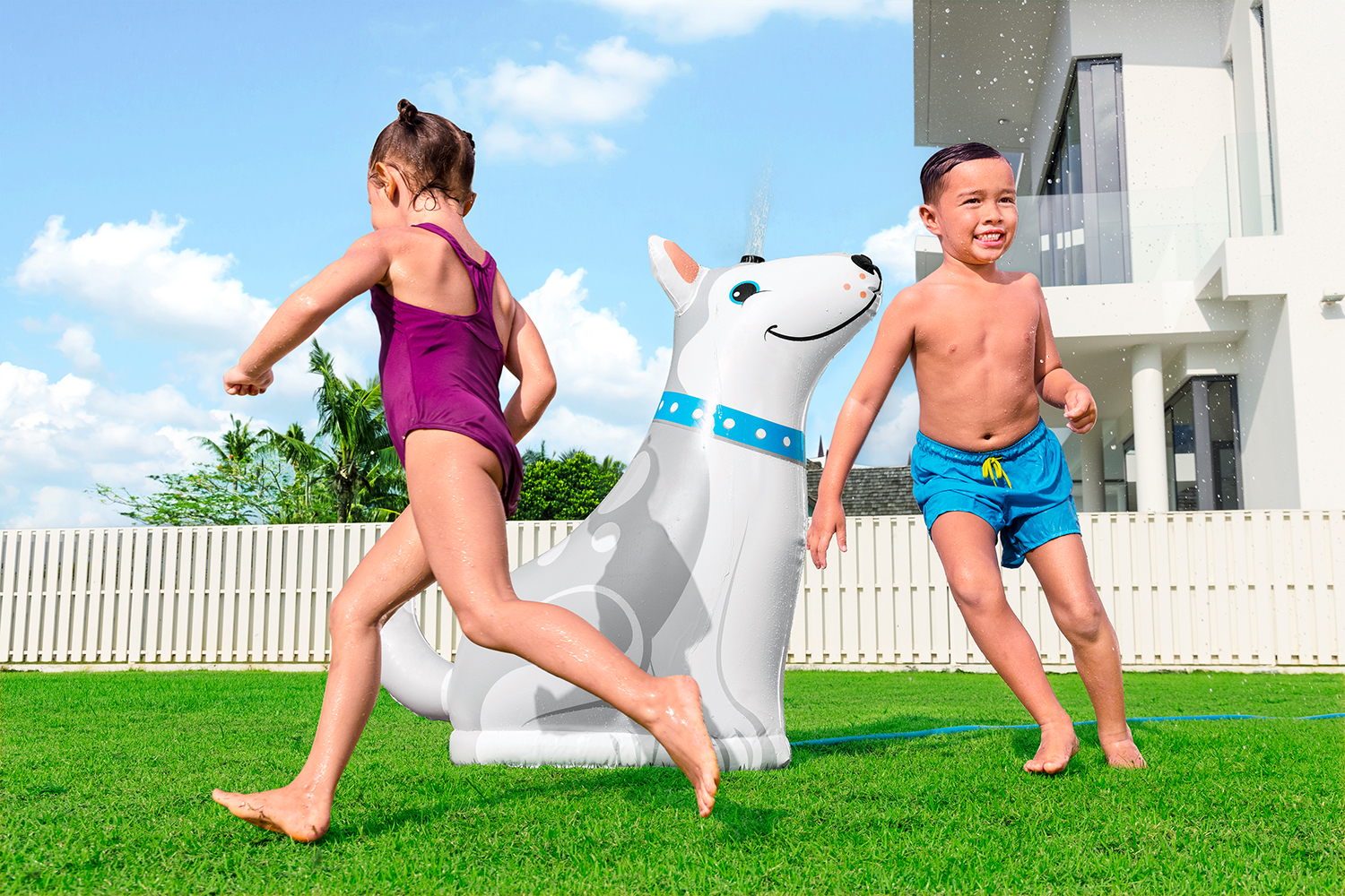 Happy Husky™ Wassersprinkler 112 x 44 x 100 cm Happy Husky™ Wassersprinkler 112 x 44 x 100 cm