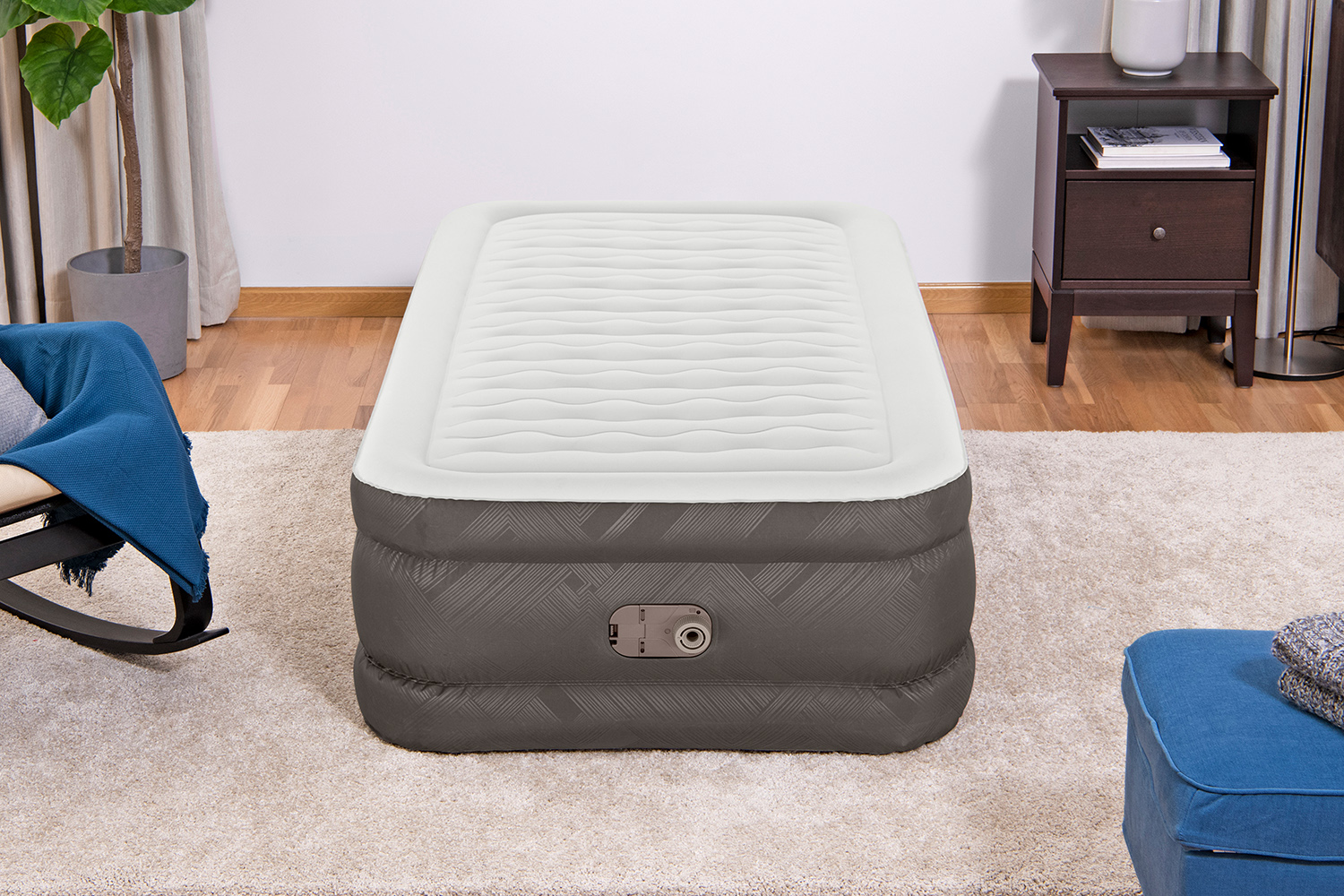 Fortech™ Single Luftbett mit integrierter Elektropumpe 191 x 97 x 46 cm