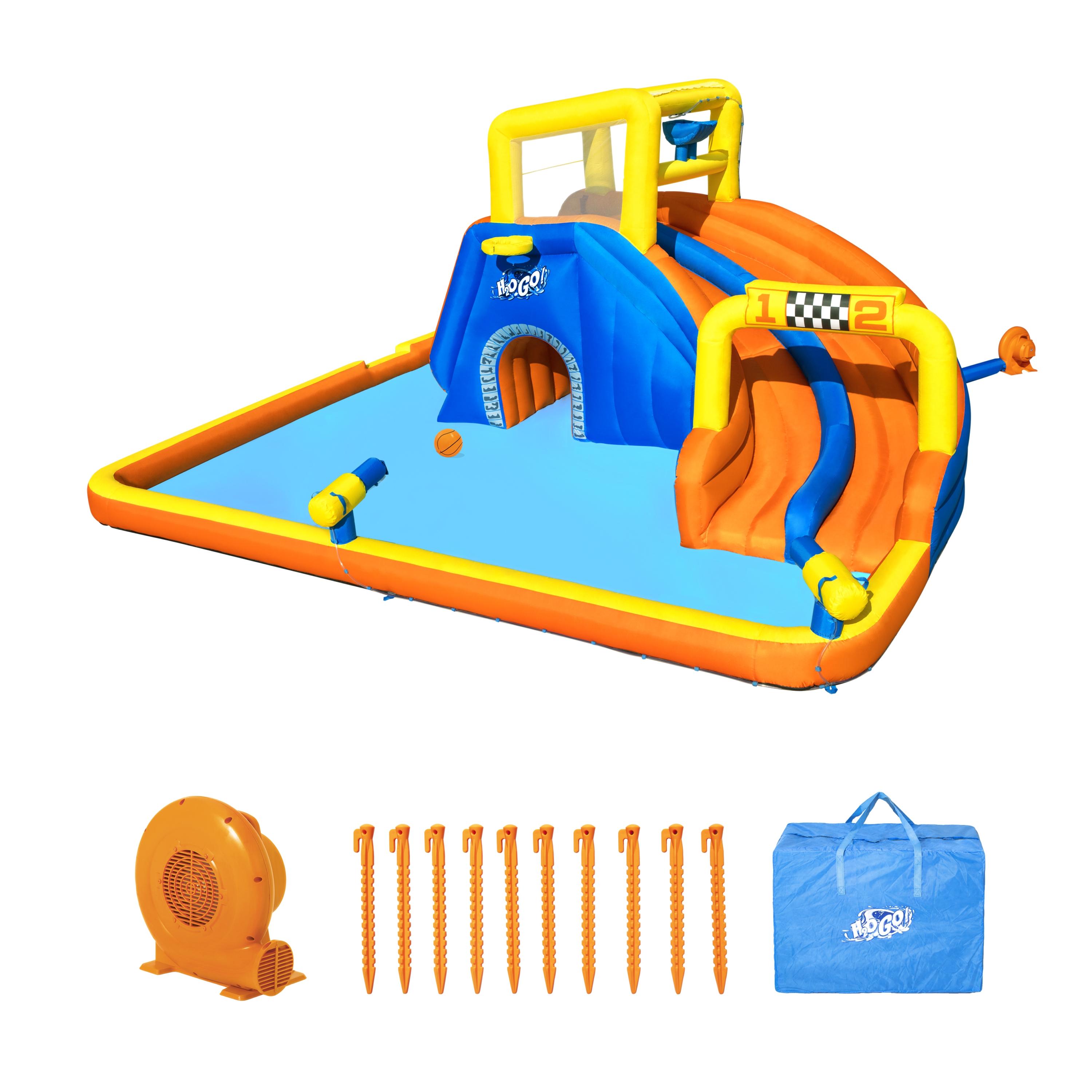 H2OGO!® Mega-Wasserpark mit Dauergebläse Speedway 551 x 502 x 265 cm