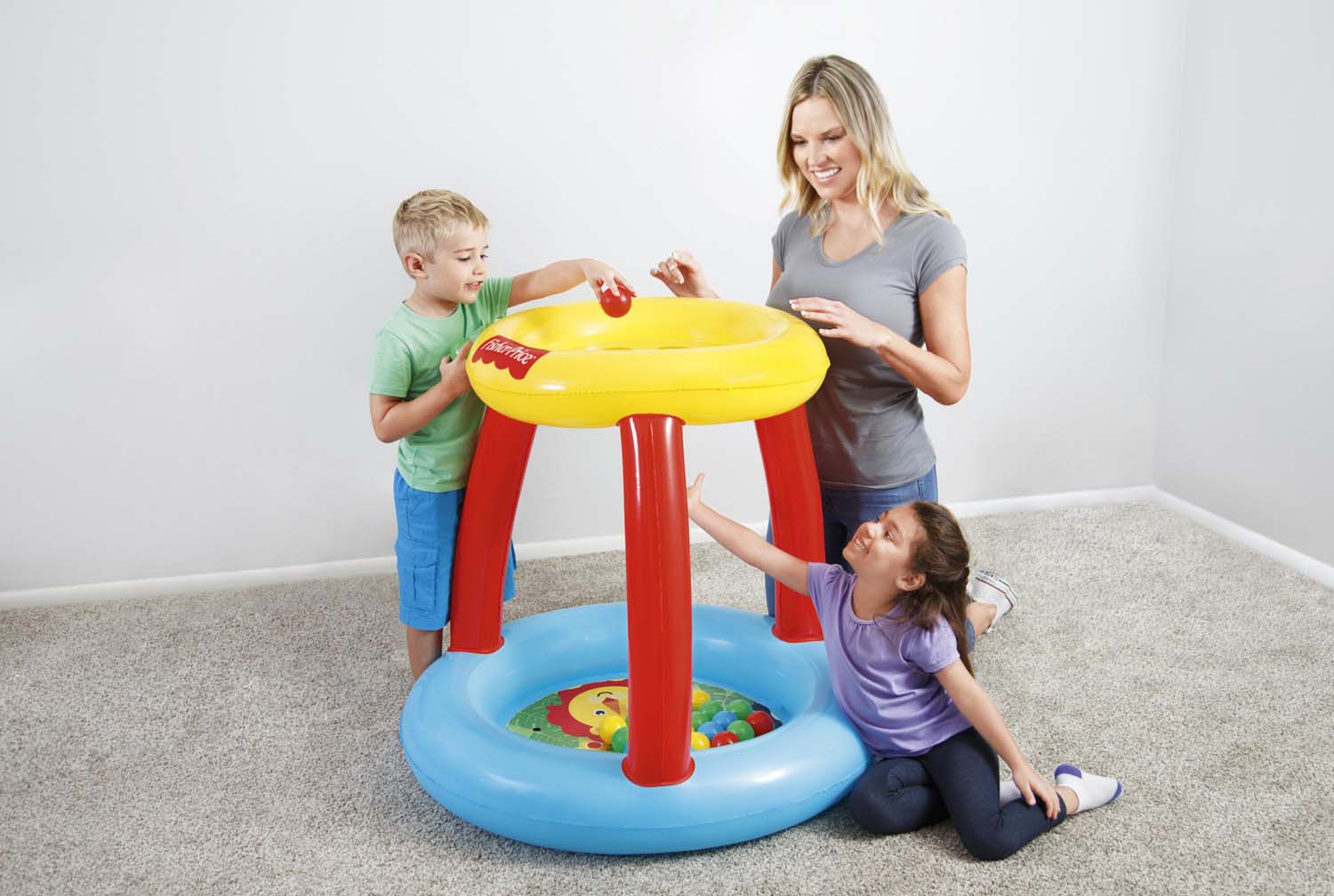 Fisher-Price® 35" x 35" x 33"/"/89cm x 89cm x 84cm Animal Friends Ball Pit