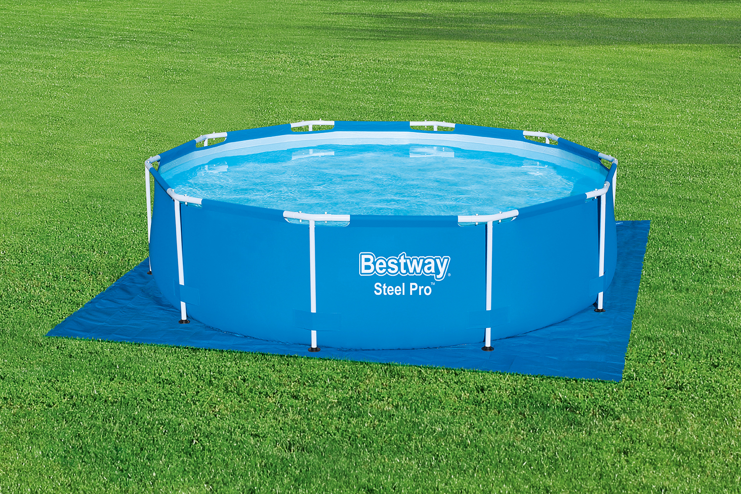 Flowclear™ PE- Bodenplane 274 x 274 cm, blau, quadratisch