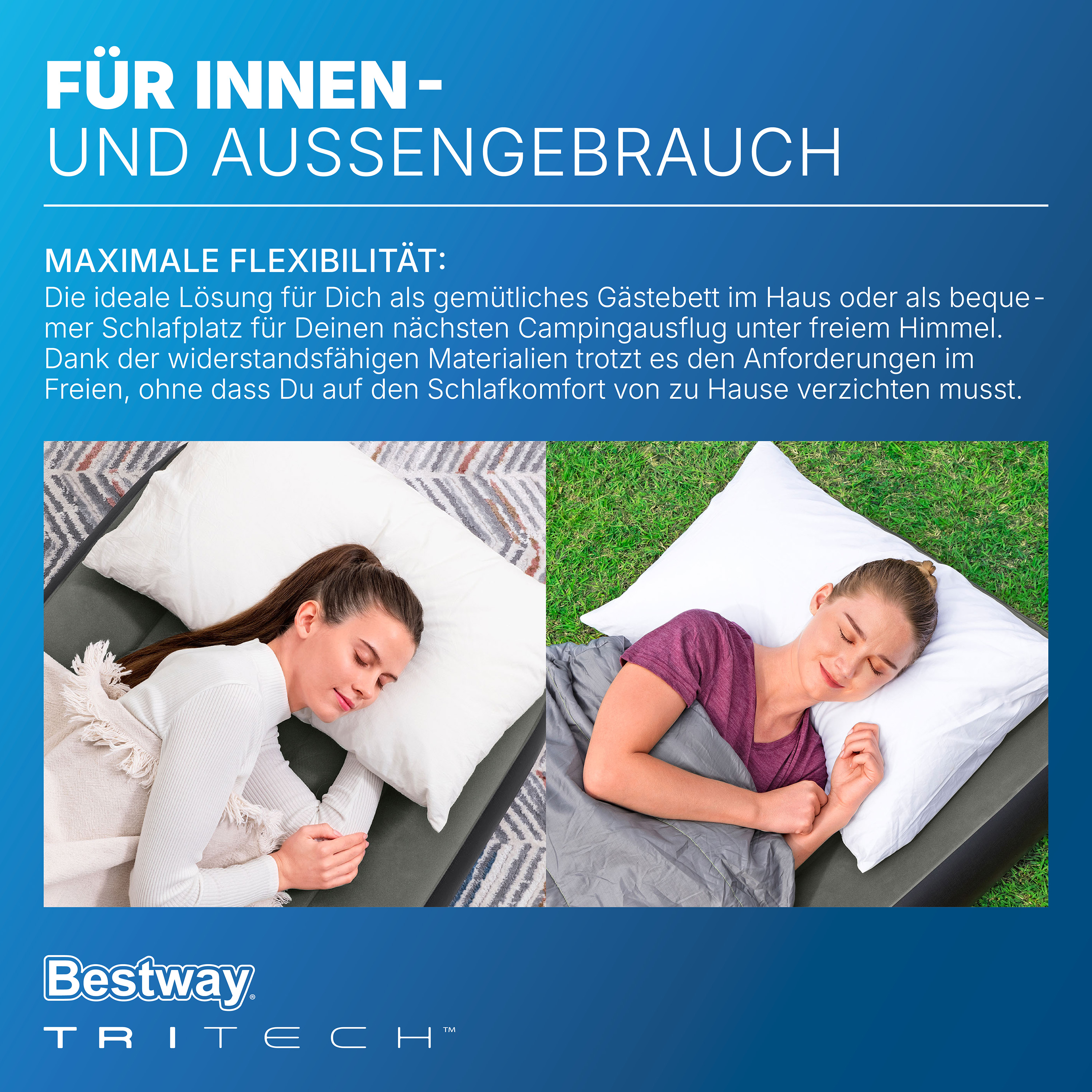 TriTech® Single-Luftbett 185 x 76 x 25 cm
