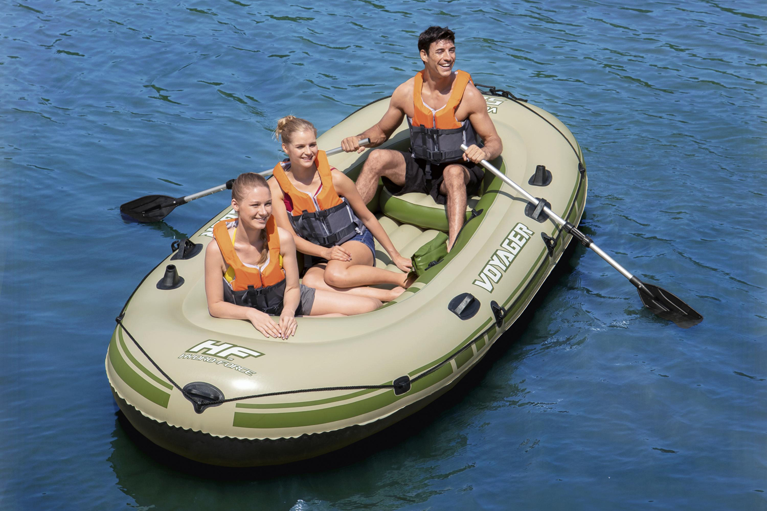 Hydro-Force™ Schlauchboot-Set für 3 Personen Voyager 500 348 x 141 x 48 cm