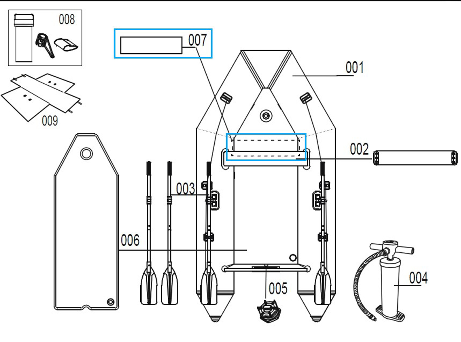Bestway® Spare Part Floor plate for Hydro-Force™ sport boat Caspian Pro 280 x 152 x 42 cm Bestway® Spare Part Floor plate for Hydro-Force™ sport boat Caspian Pro 280 x 152 x 42 cm