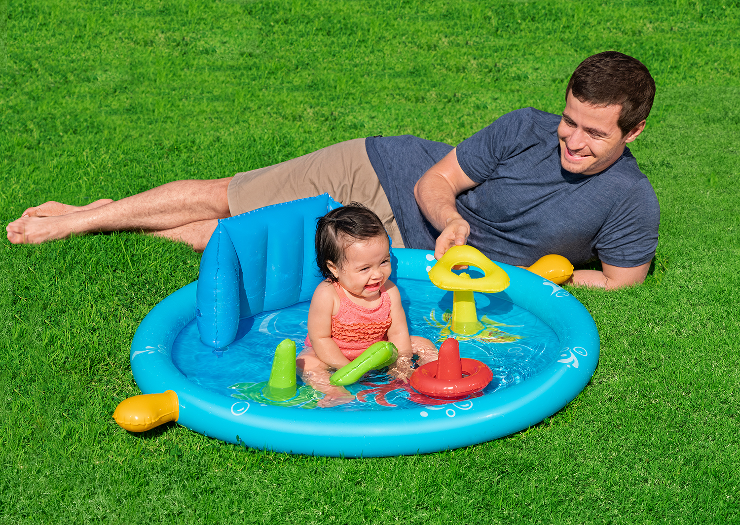 Lil' SeaShapes™ Planschbecken mit Sonnenschutzdach 115 x 89 x 76 cm