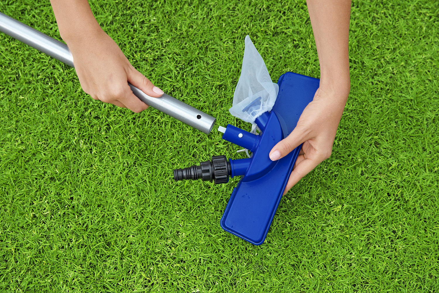 Flowclear™ Poolpflege Basis-Set mit Venturi-Sauger & Kescher, 203 cm