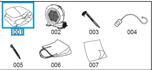 Bestway® Spare Part H2OGO!™ Water Park "Beachfront Bonanza" without blower and accessories 448cm x 311cm x 266cm 