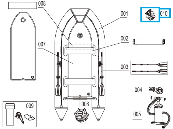 Bestway® Spare Part Air valve for Hydro-Force™ Boats or SPAs