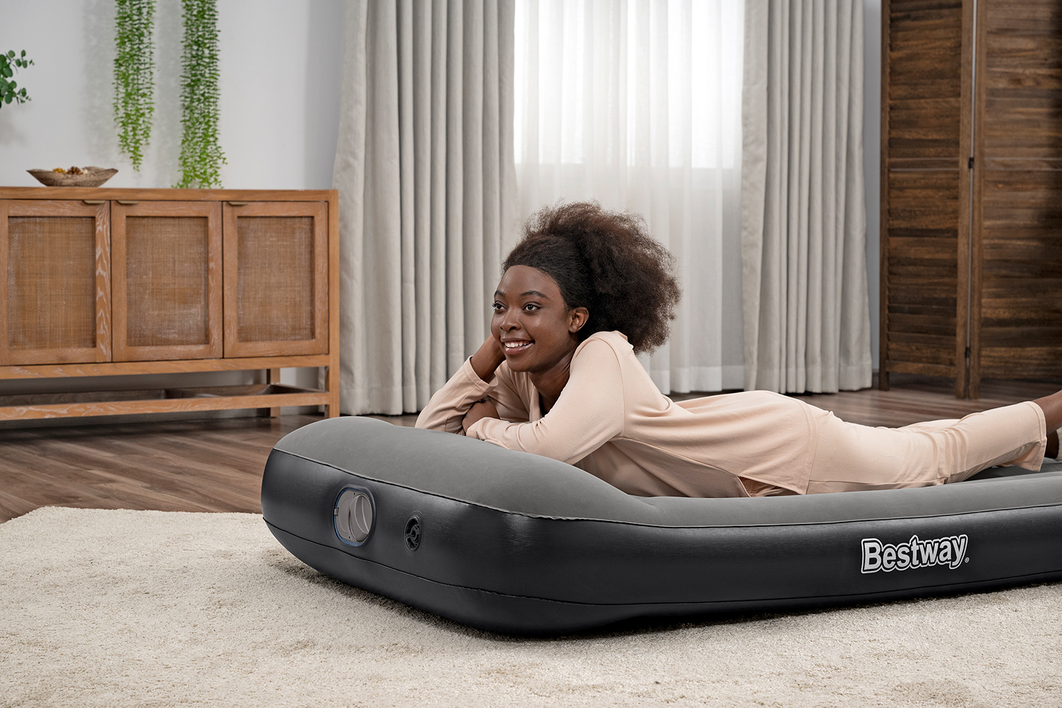 TriTech® Single-Luftbett mit USB-Elektropumpe 188 x 99 x 30 cm