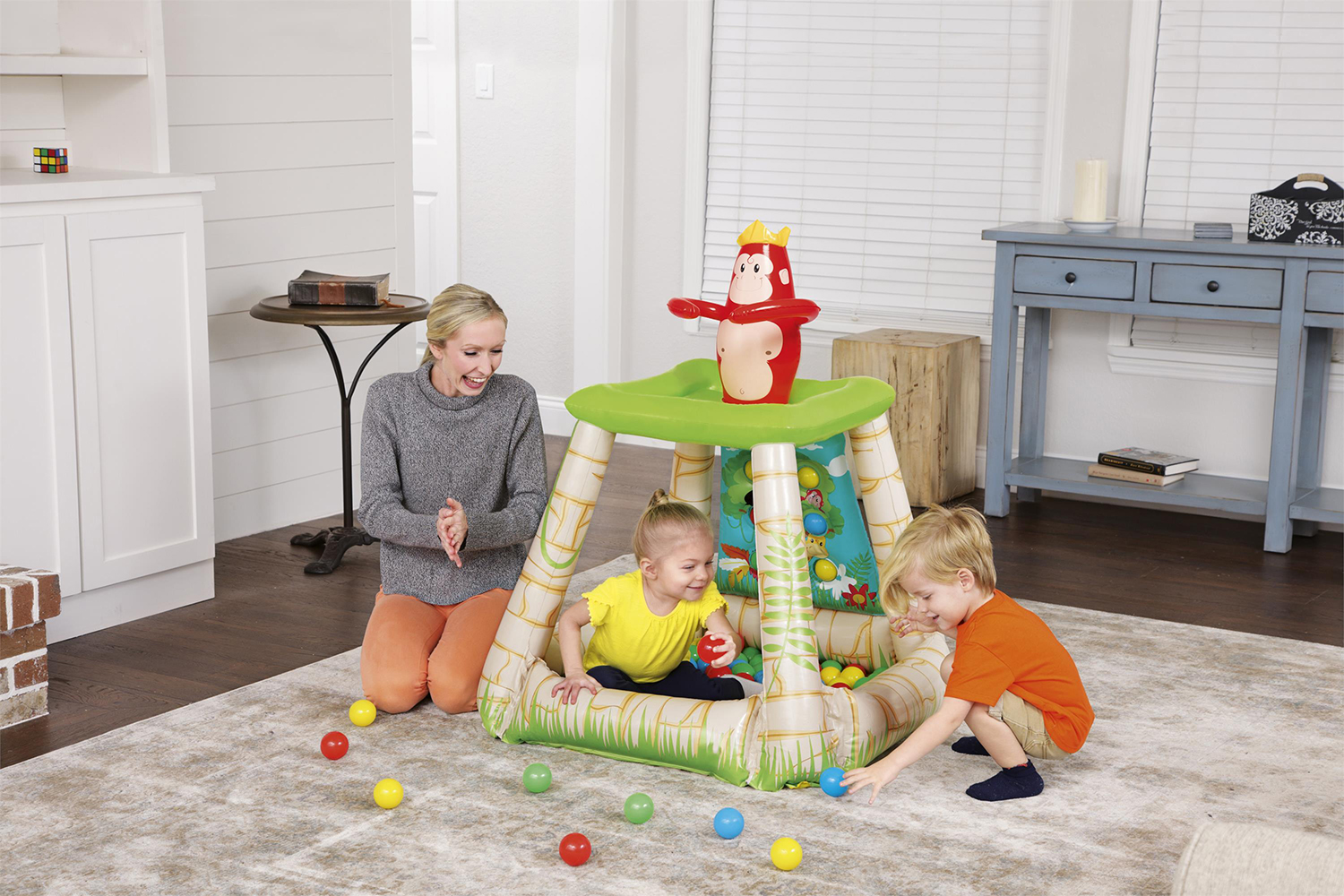 Up, In & Over™ 35" x 34" x 42"/89cm x 86cm x 1.07m Jungletime Ball Pit