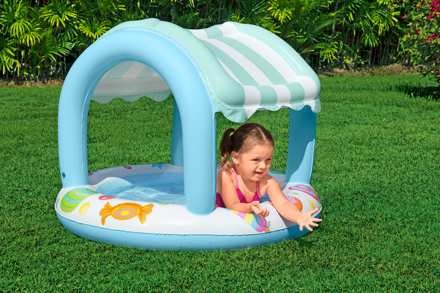 Planschbecken Sweet Shope™ mit Sonnenschutzdach 104 x 84 cm