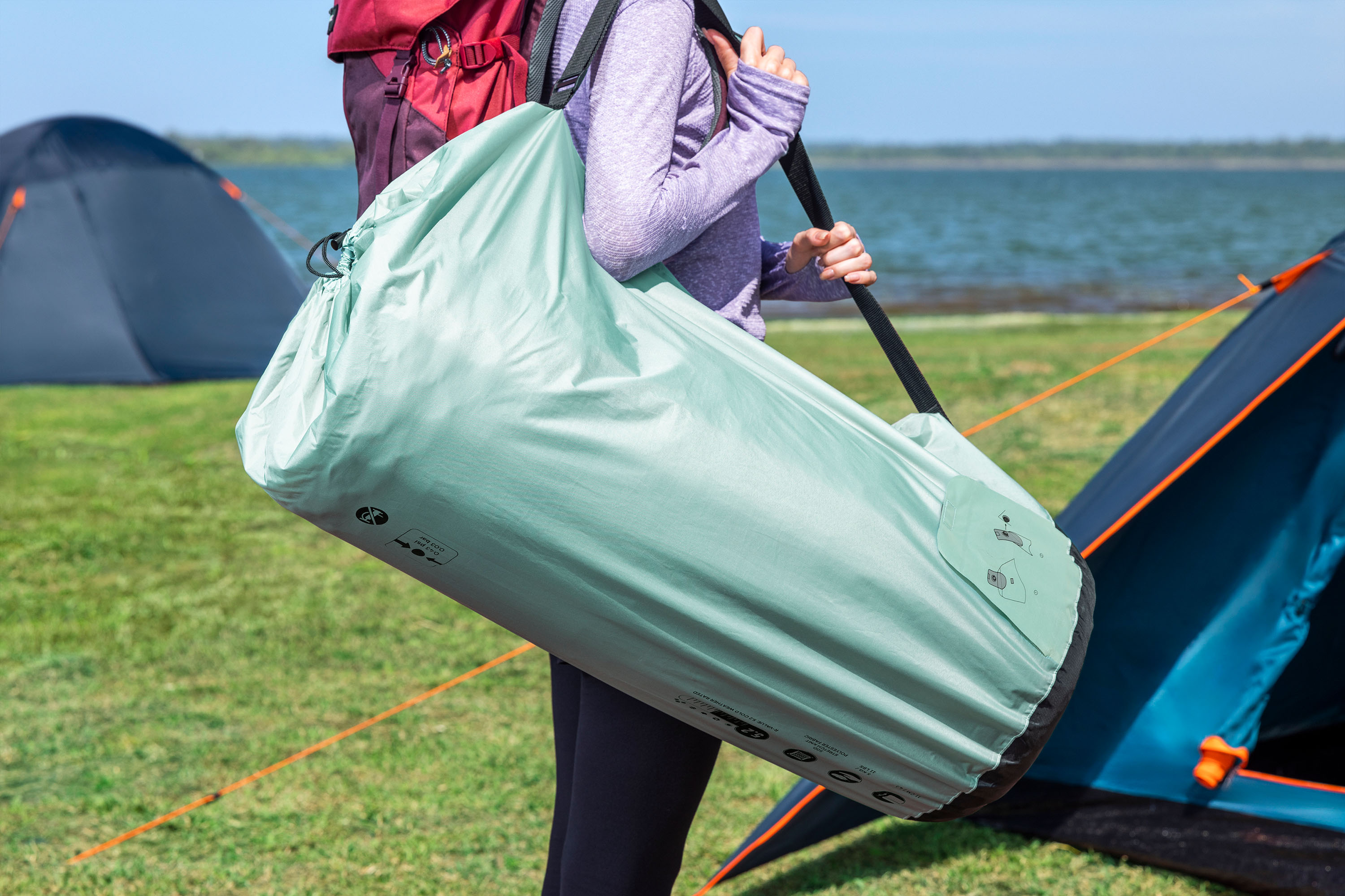 Selbstaufblasende Doppel Isomatte ComfortTrek™ 202,5 x 153 x 11 cm