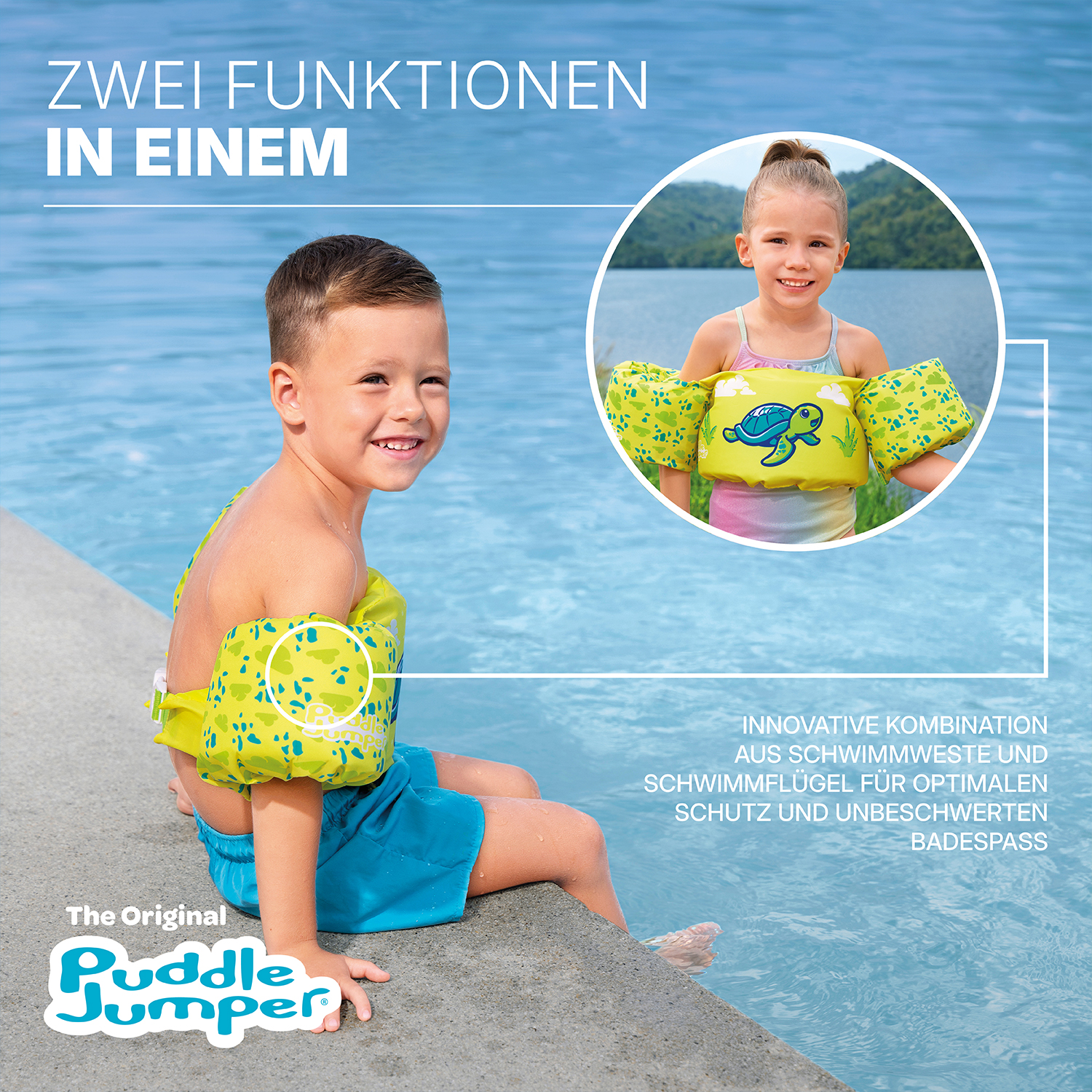 Puddle Jumper® Schwimmflügelweste Kleine Schildkröte 2-6 Jahre