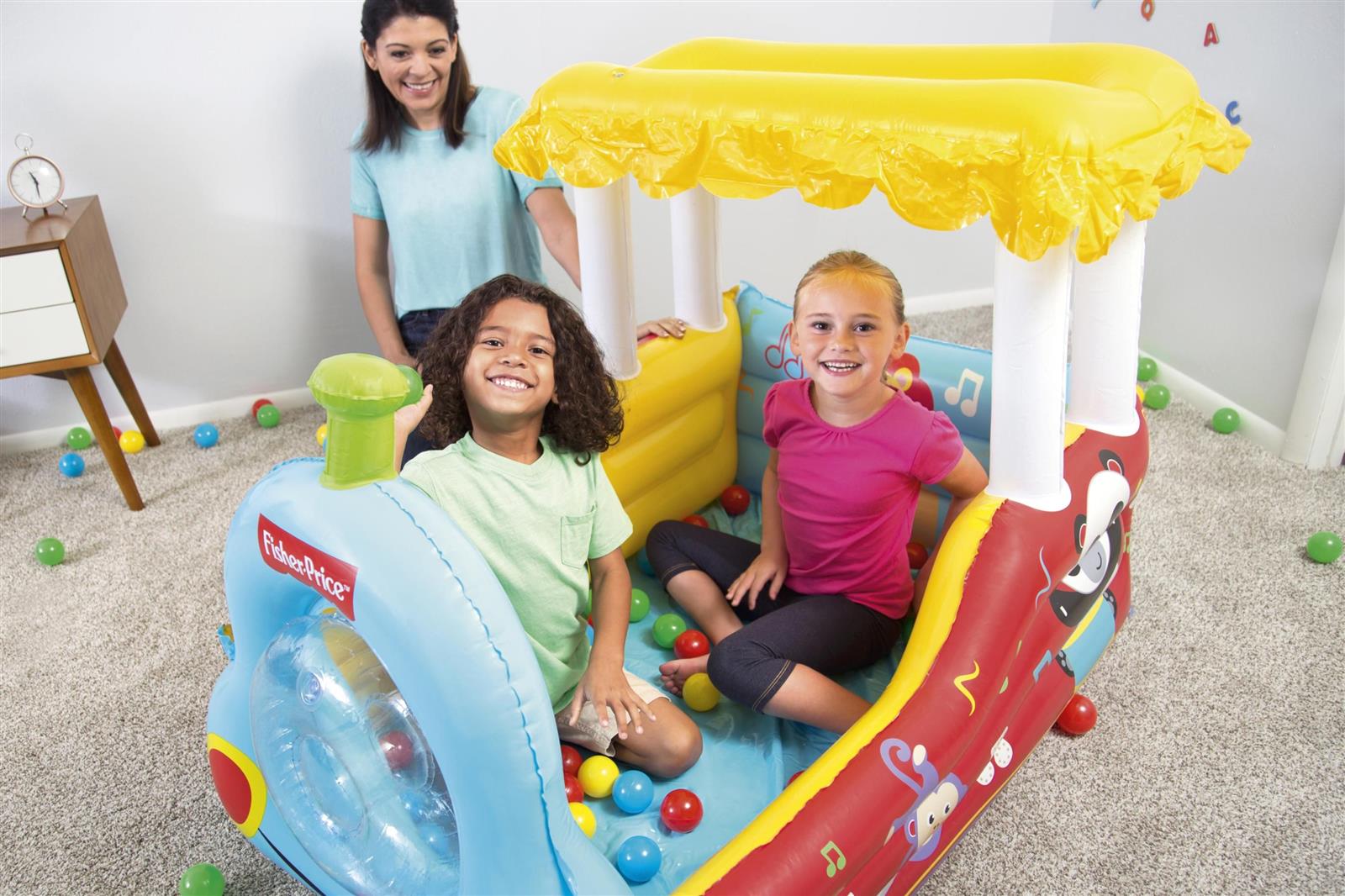 Fisher-Price® 52" x 37" x 35"/1.32m x 94cm x 89cm Train Ball Pit