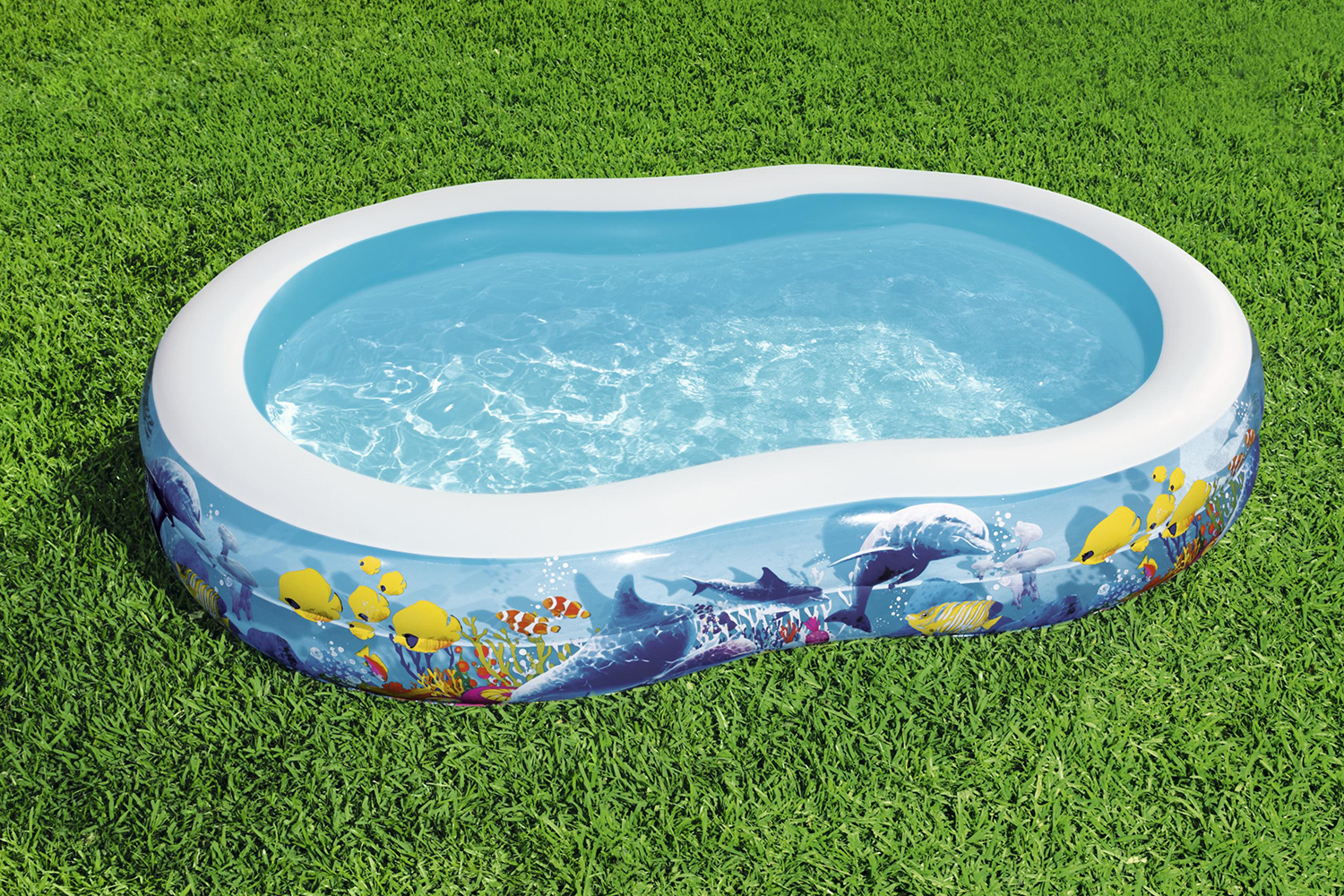 Family Pool Sea Ground 262 x 157 x 46 cm, oval