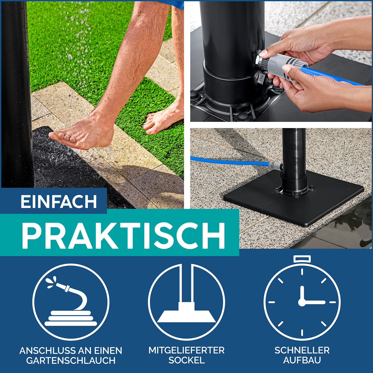 Gartendusche Solarflow™ 8 Liter