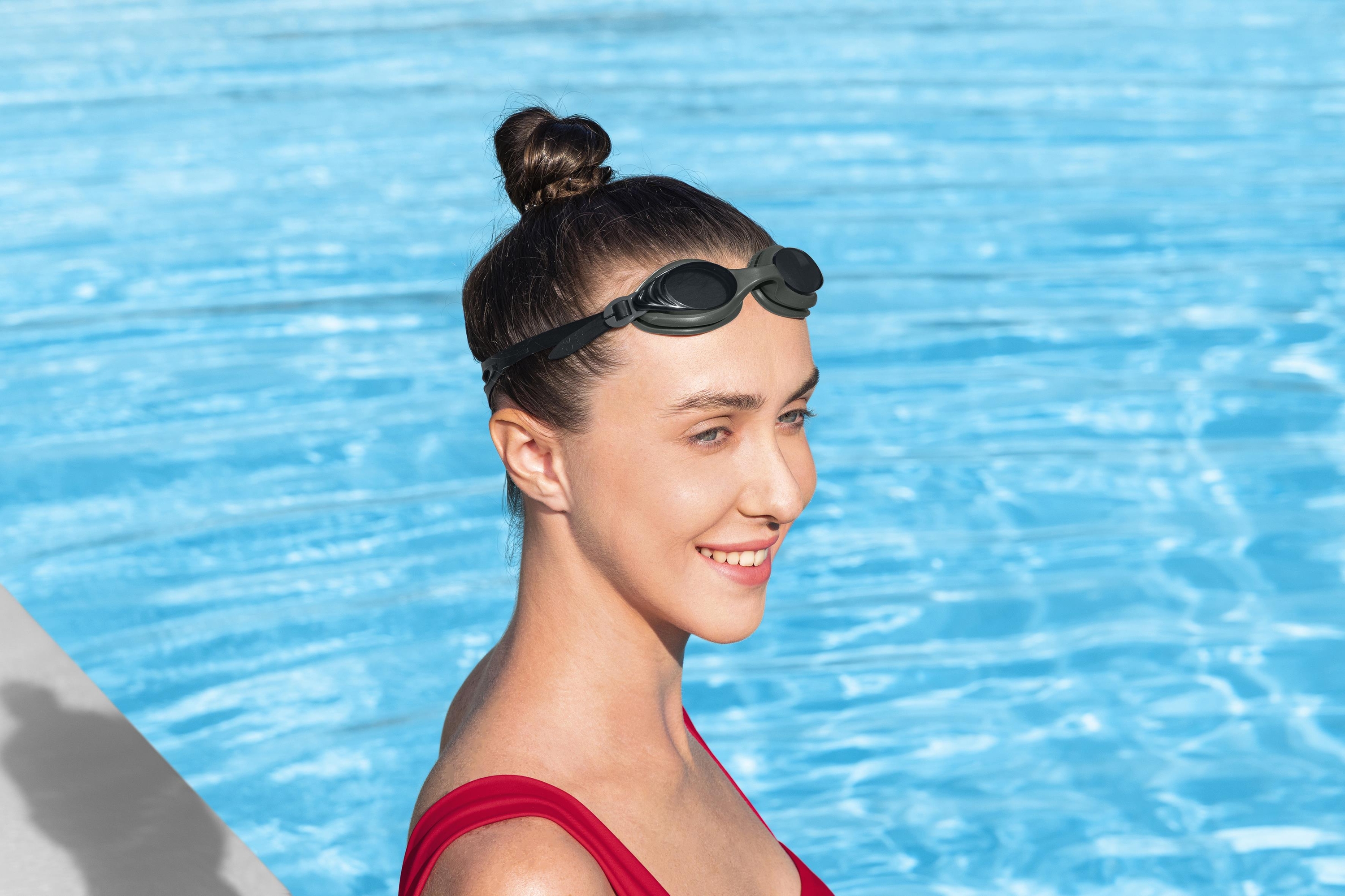 Lightning Pro™ Schwimmbrille ab 14 Jahren, Schwarz