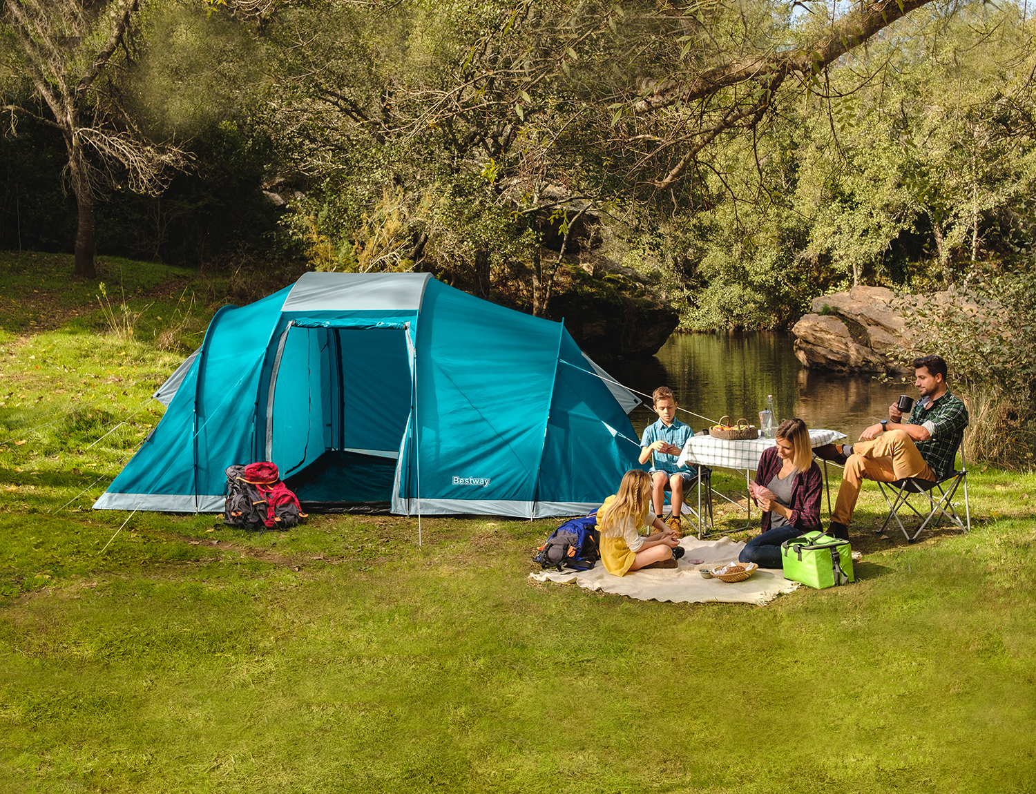 6 Personen Zelt Family Ground 6 490 x 280 x 200 cm