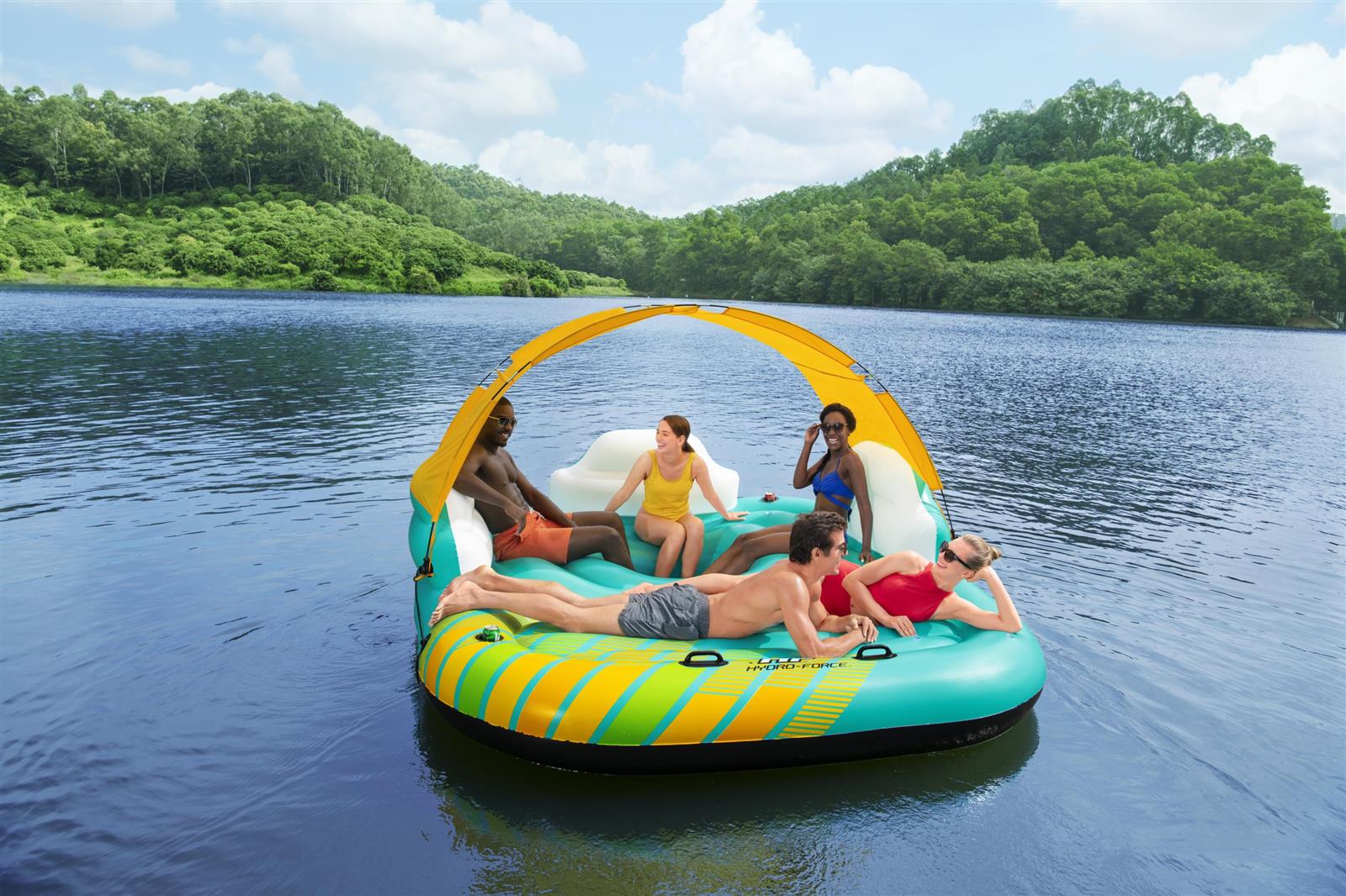 Hydro-Force®  5-Personen-Badeinsel Sunny Lounge 300 x 275 cm