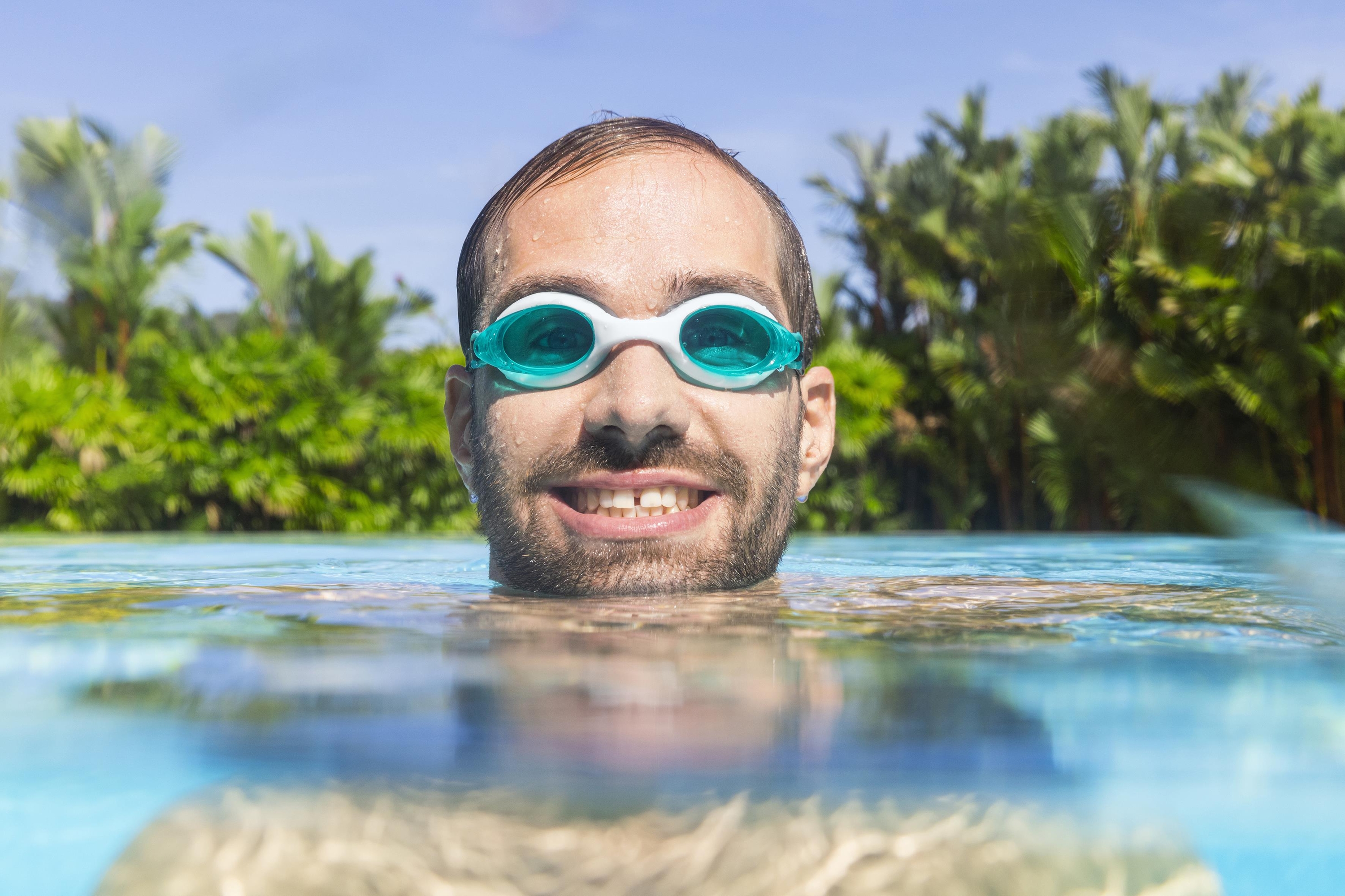 Lightning Pro™ Schwimmbrille ab 14 Jahren, Blau