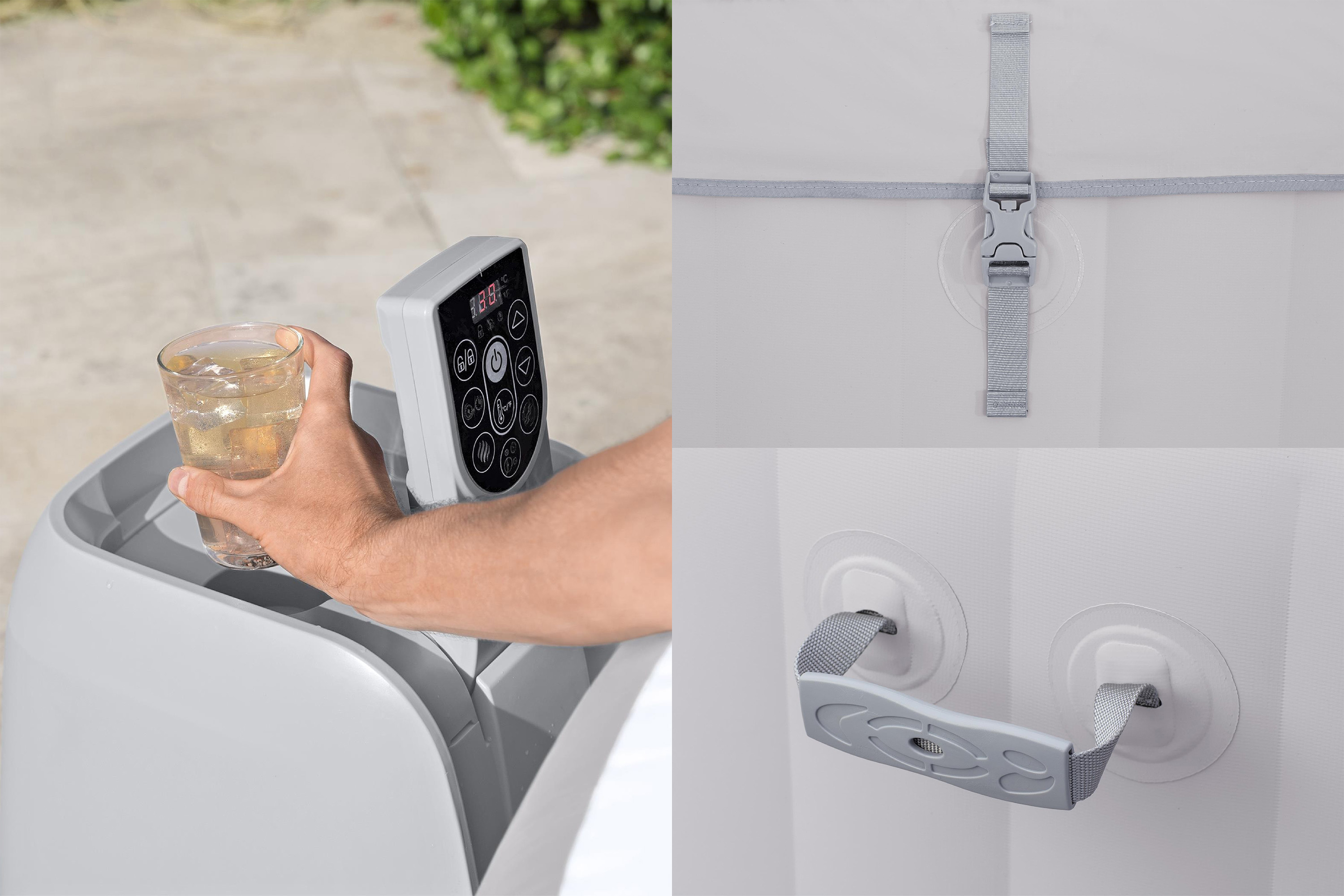 LAY-Z-SPA®LED Whirlpool Paris AirJet™ Ø 196 x 66 cm, rund