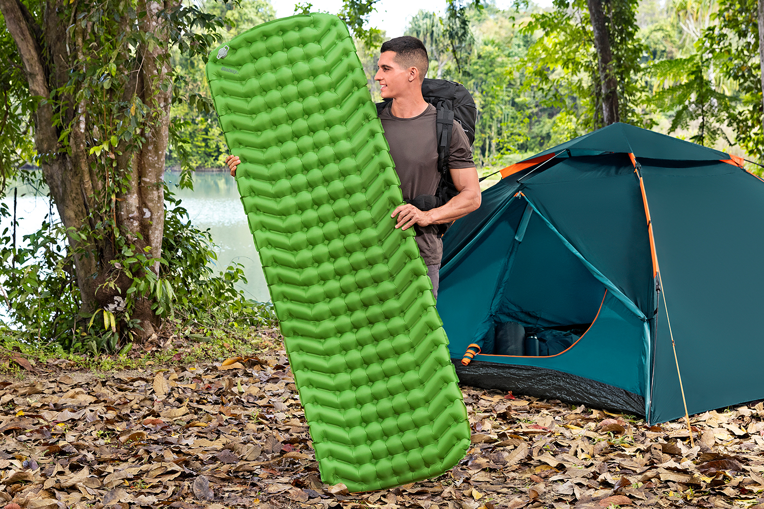 Aufblasbare Single-Isomatte WanderLite™ 188 x 58,5 x 6,5 cm Aufblasbare Single-Isomatte WanderLite™ 188 x 58,5 x 6,5 cm