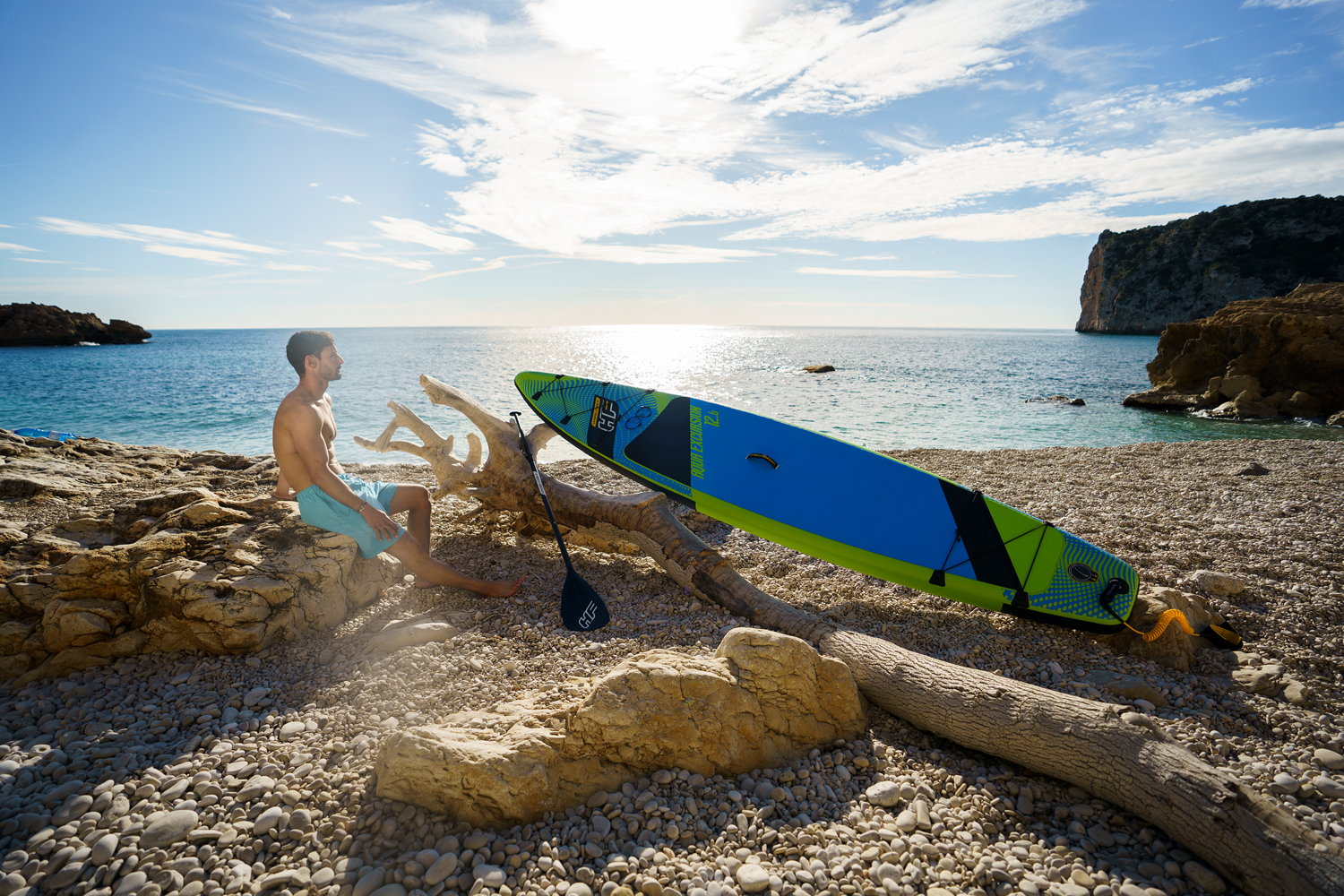 Hydro-Force™ SUP Touring Board-Set Aqua Excursion™ 381 x 79 x 15 cm
