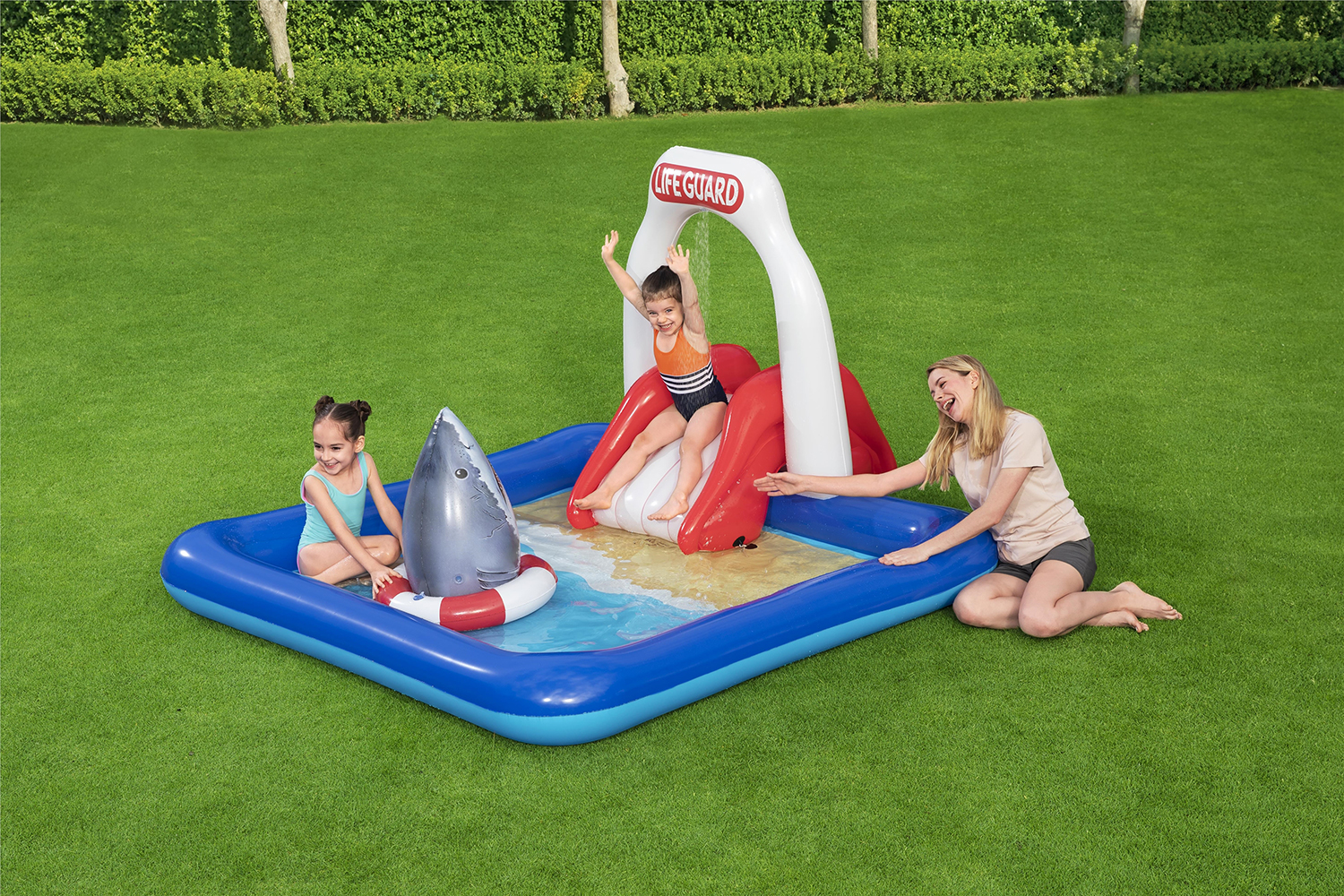 Bestway® Wasserspielcenter, Rettungsschwimmer, 234 x 203 x 129 cm