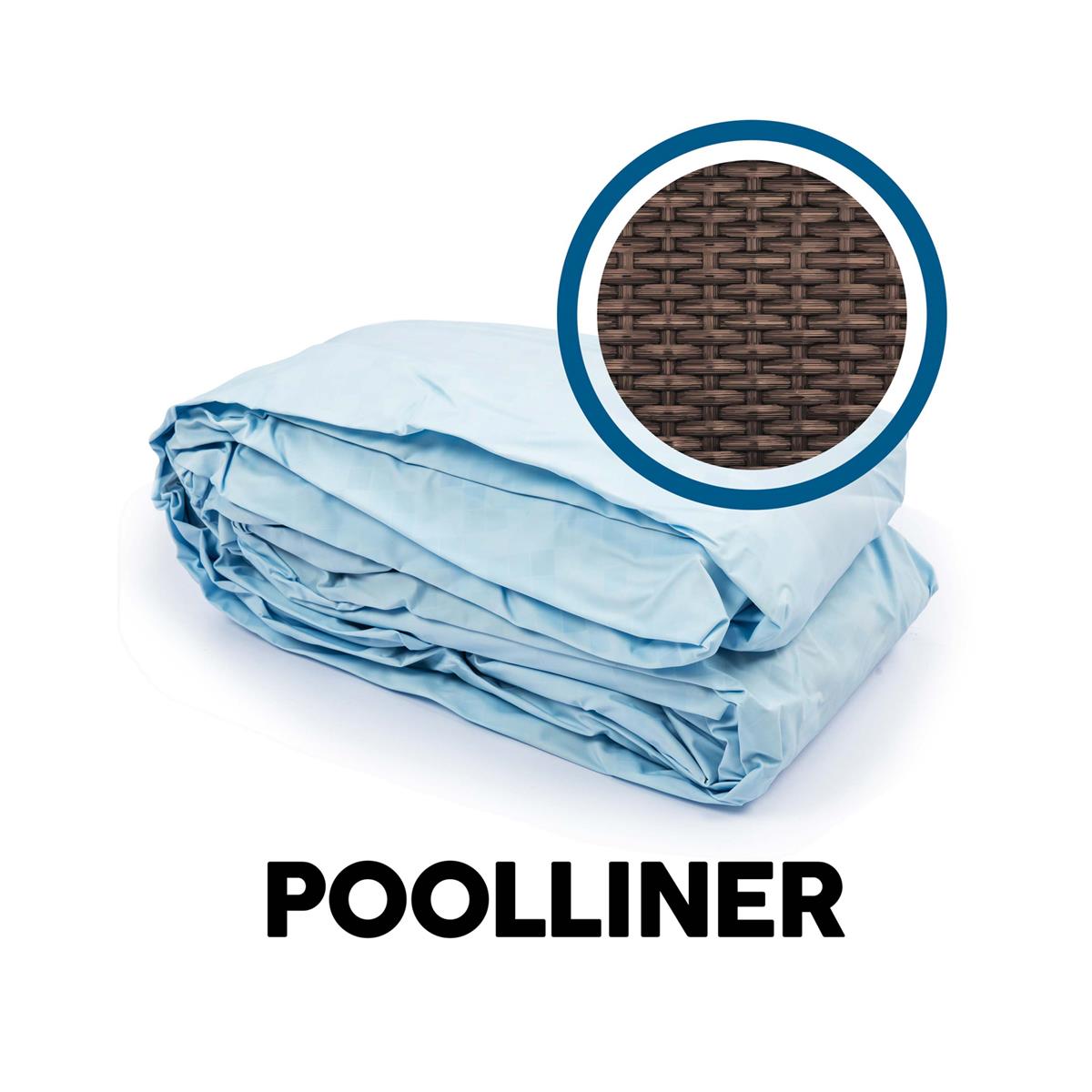 Bestway® Spare Part Pool liner rattan optics (brown) for Power Steel™ Swim Vista Series™ pool 549x274x122cm