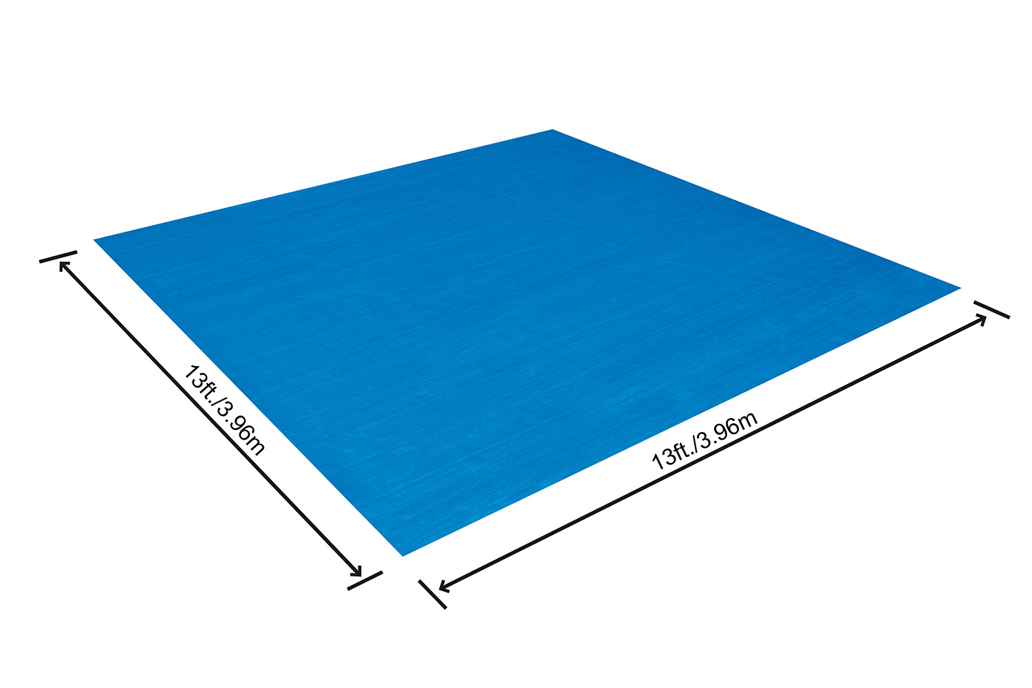 Flowclear™ PE-Bodenplane 396 x 396 cm, blau, quadratisch Flowclear™ PE-Bodenplane 396 x 396 cm, blau, quadratisch