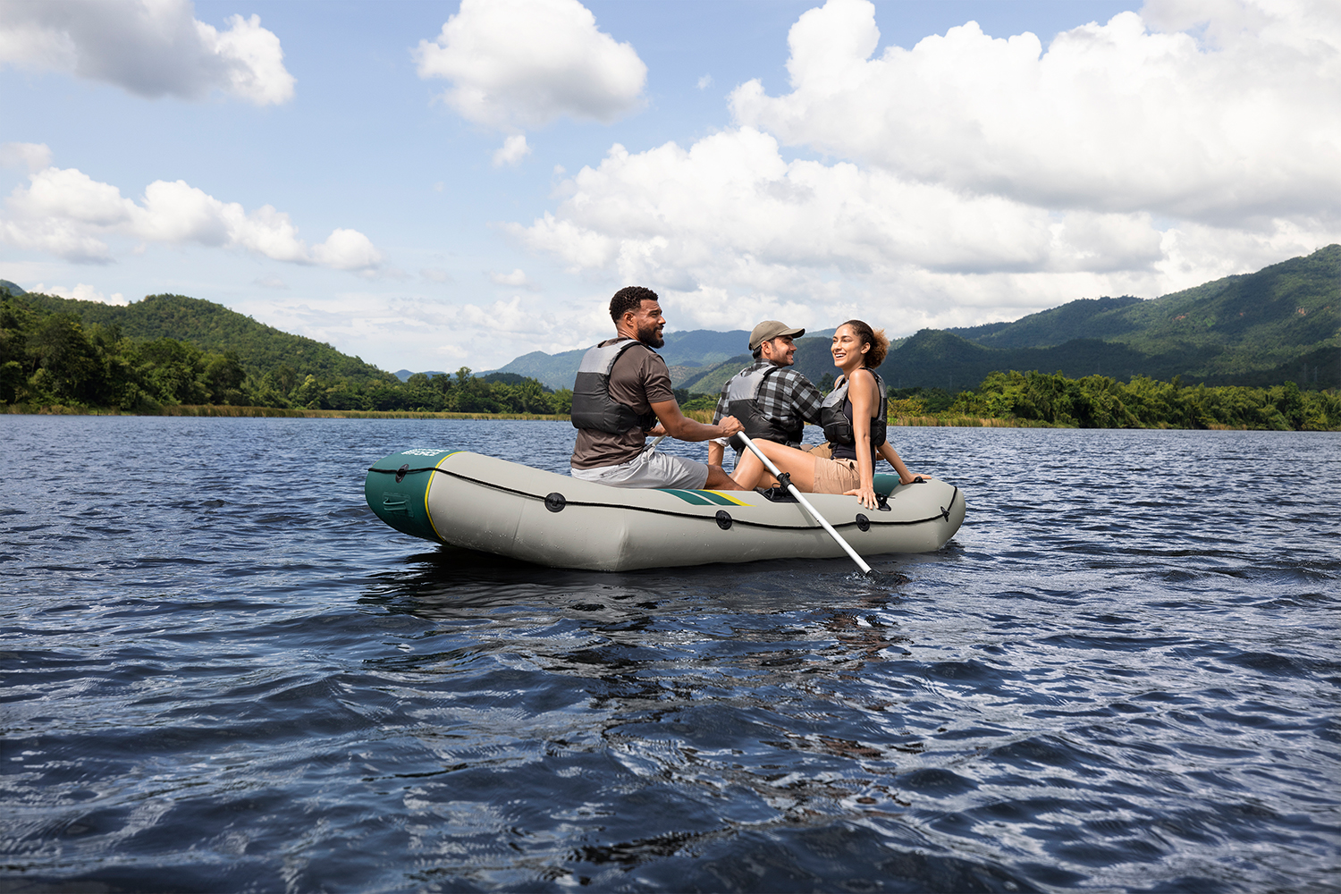 Hydro-Force™ Schlauchboot Komplett Set Ranger Elite™ X3 295 x 130 x 46 cm