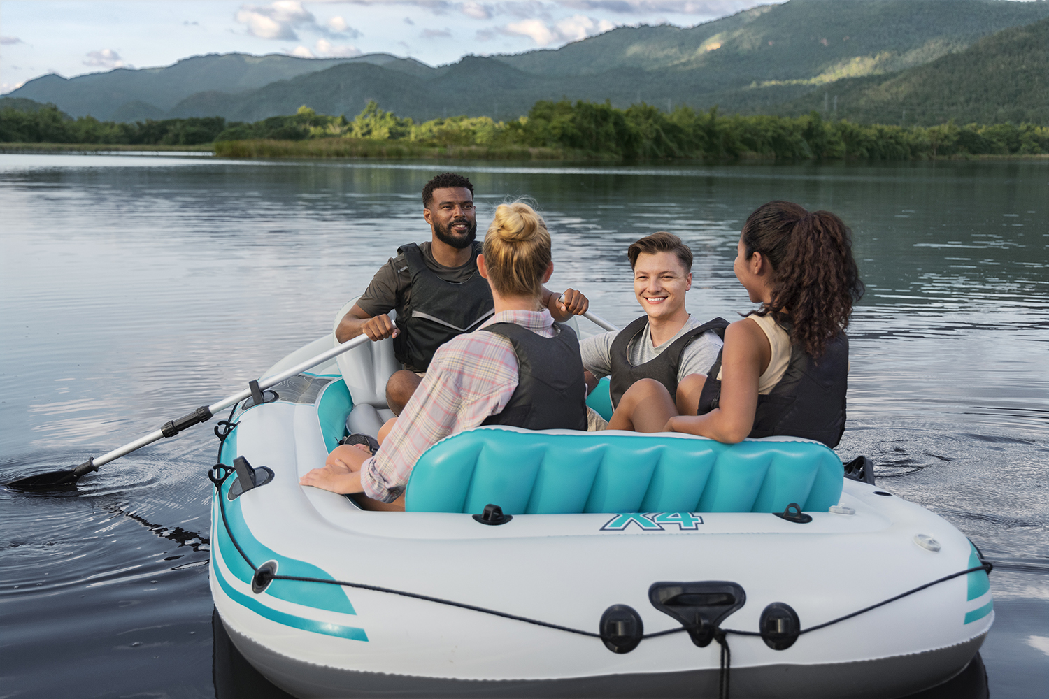 Hydro Force® Schlauchboot-Set Adventure Elite™ X4 315 x 165 x 41 ,5 cm