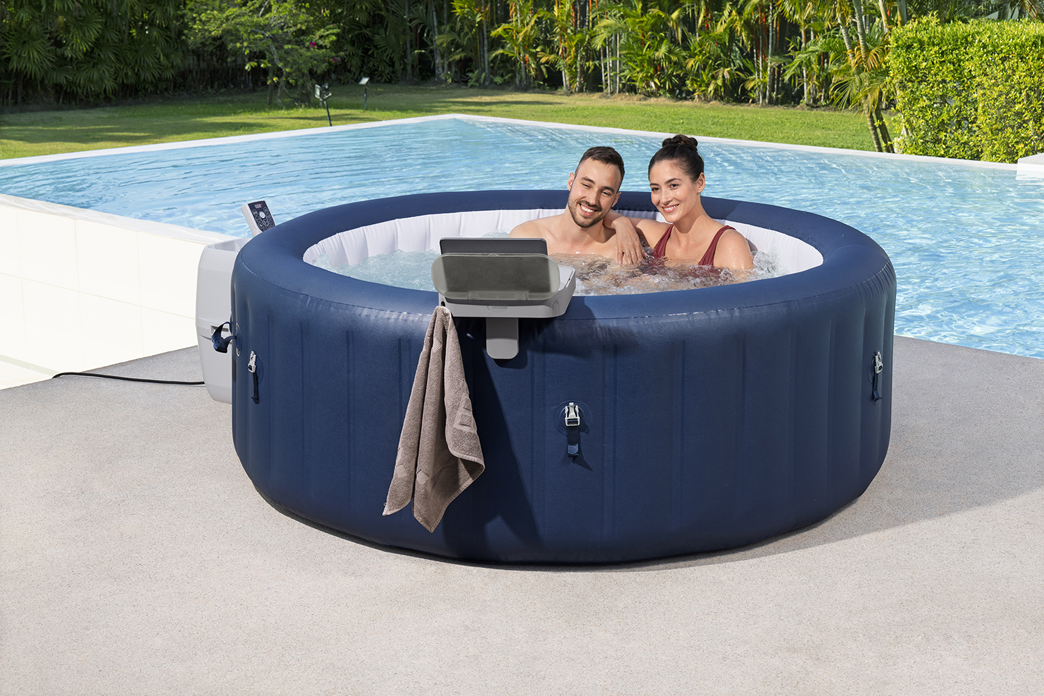 Xtras LAY-Z-SPA® 4-in-1-Ablagetablett 32,2 x 30,2 x 18,15 cm