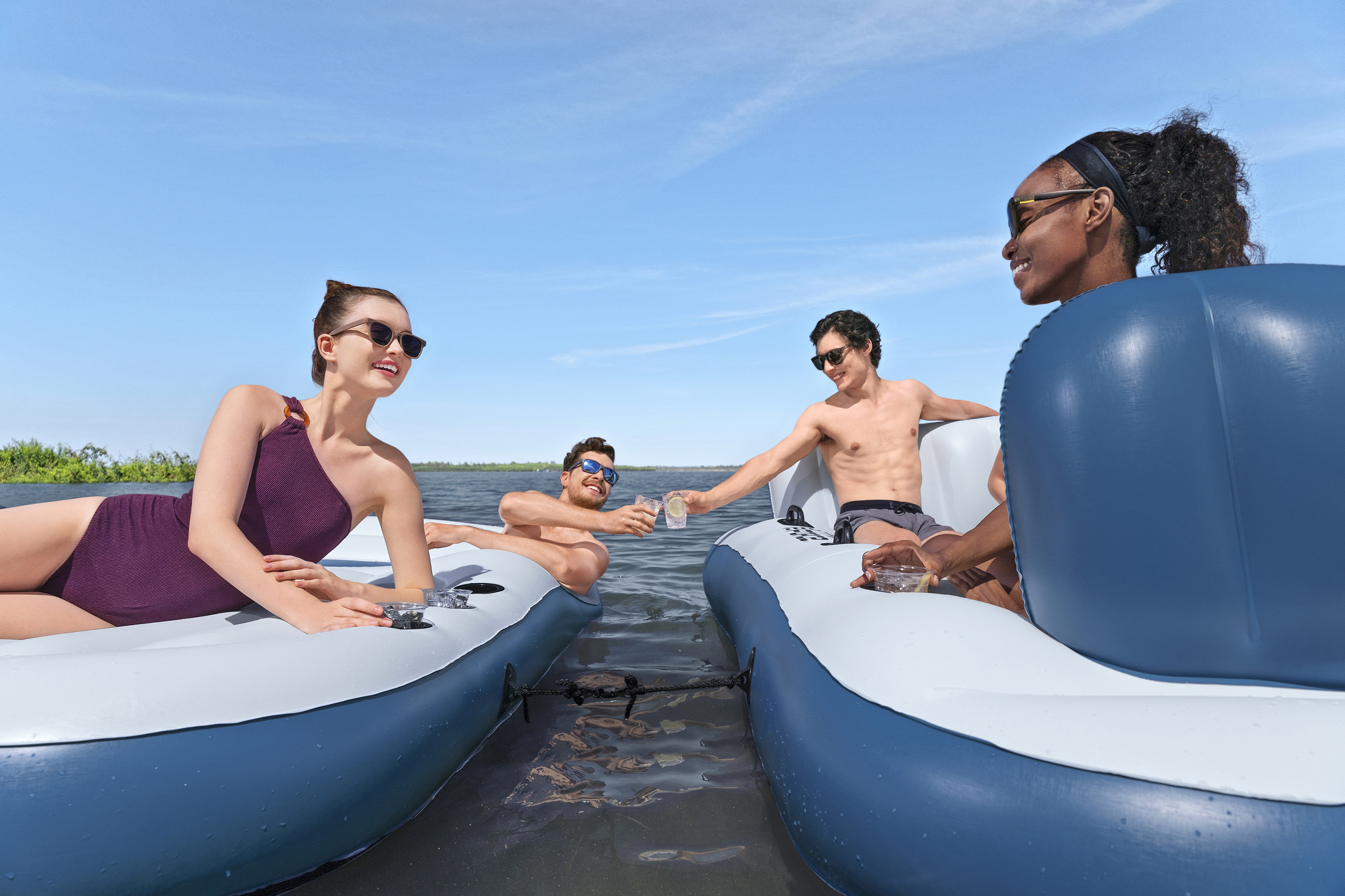 Badeinsel Poolparty  280 x 200 cm