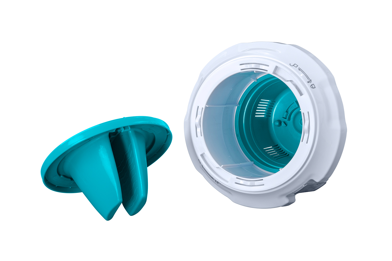 Dosierschwimmer mit Chemguard™ Schutzhandschuh Ø 17.5 x 18.6 cm Dosierschwimmer mit Chemguard™ Schutzhandschuh Ø 17.5 x 18.6 cm