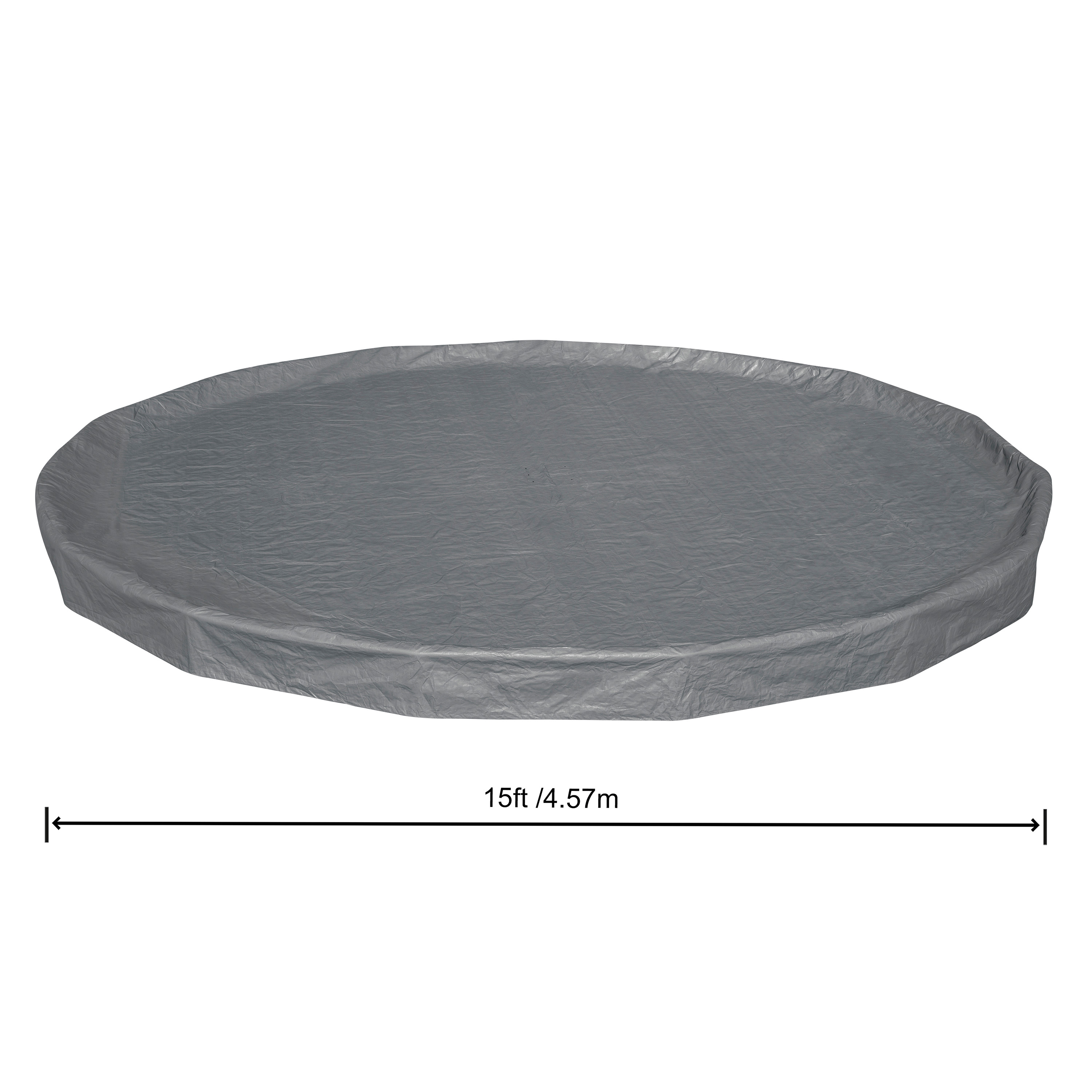 Winterfeste Premium Abdeckplane Ø 470 cm, grau, rund