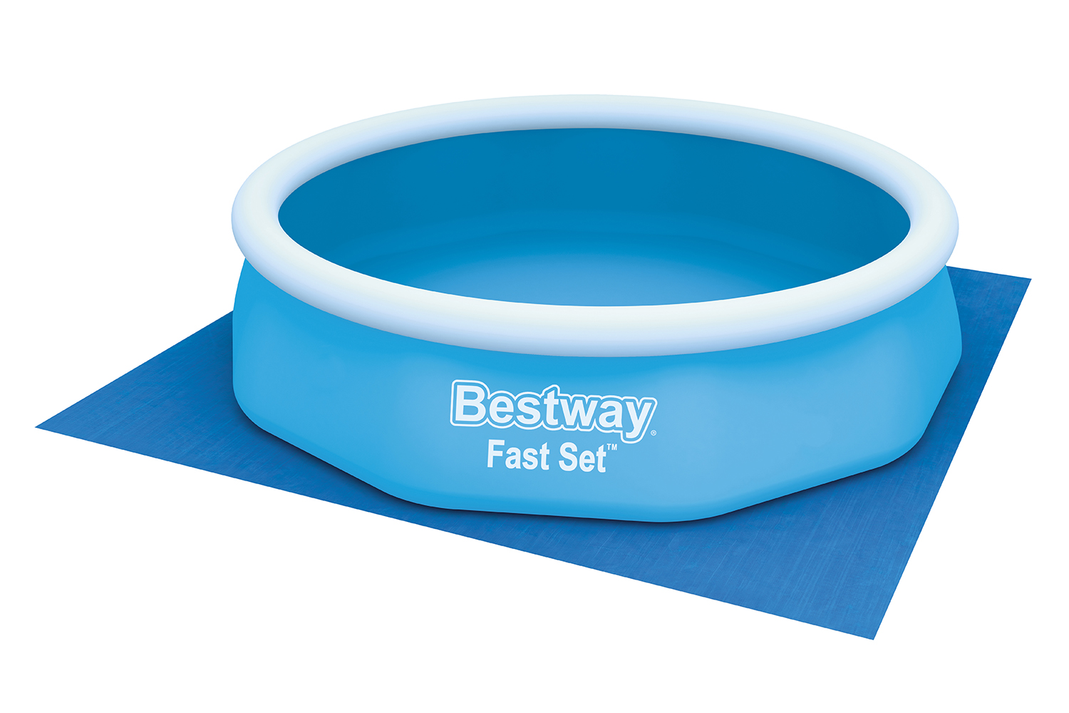 PE- Bodenplane 335 x 335 cm, blau, quadratisch PE- Bodenplane 335 x 335 cm, blau, quadratisch