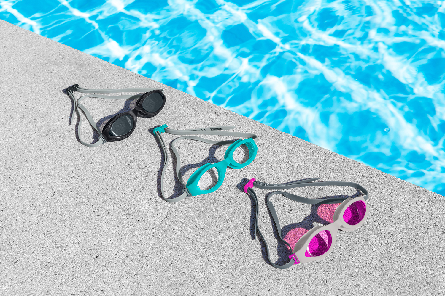 Accelera™ Schwimmbrillen ab 14 Jahren, 3er-Set