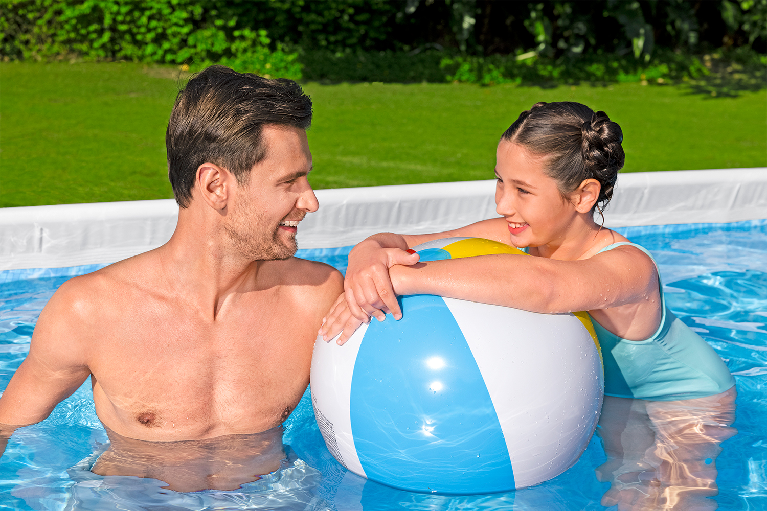 Steel Pro MAX™ Frame Pool Set mit Filterpumpe 305 x 200 x 84 cm, grau, oval