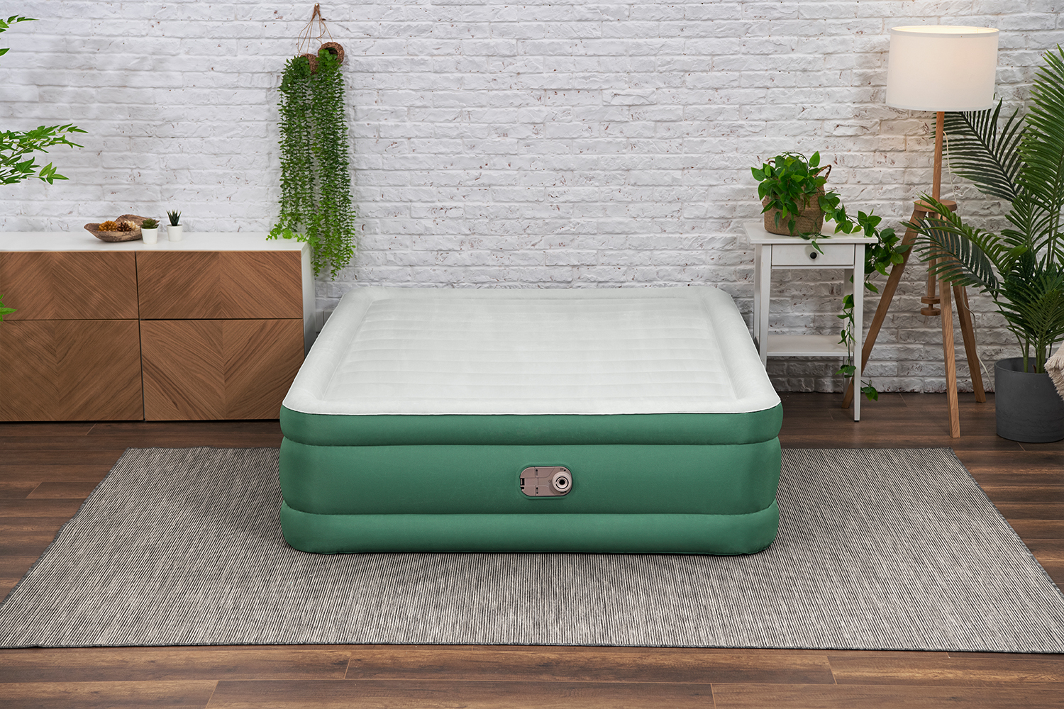 Toughlite™ TPU-Doppelluftbett mit integrierter Elektropumpe 203 x 152 x 46 cm
