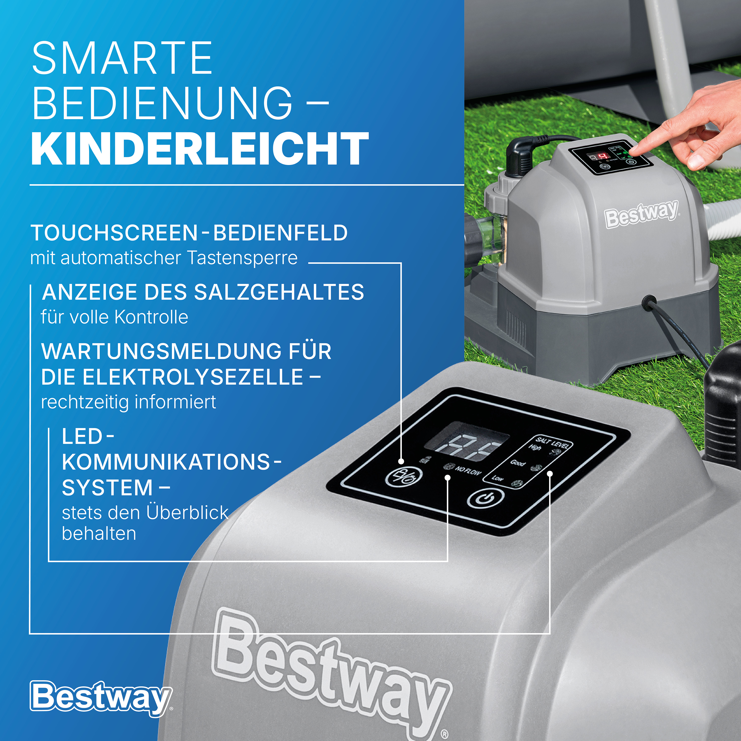 Salzwasseranlage Hydrogenic™ 6 g/h, 80 W