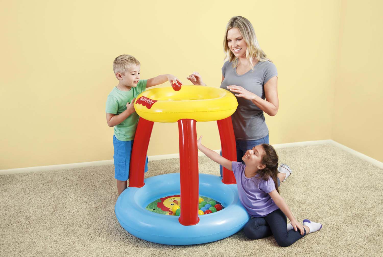 Fisher-Price® 35" x 35" x 33"/"/89cm x 89cm x 84cm Animal Friends Ball Pit