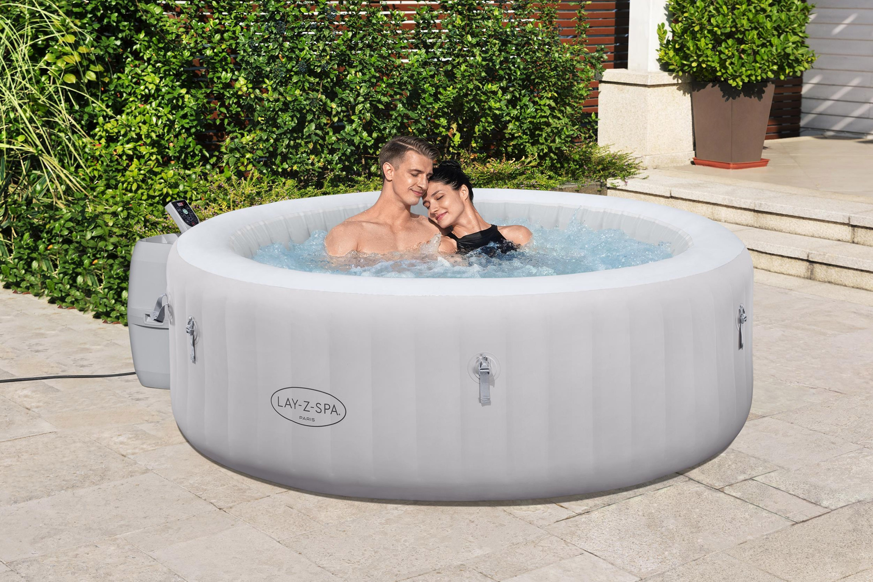 LAY-Z-SPA®LED Whirlpool Paris AirJet™ Ø 196 x 66 cm, rund