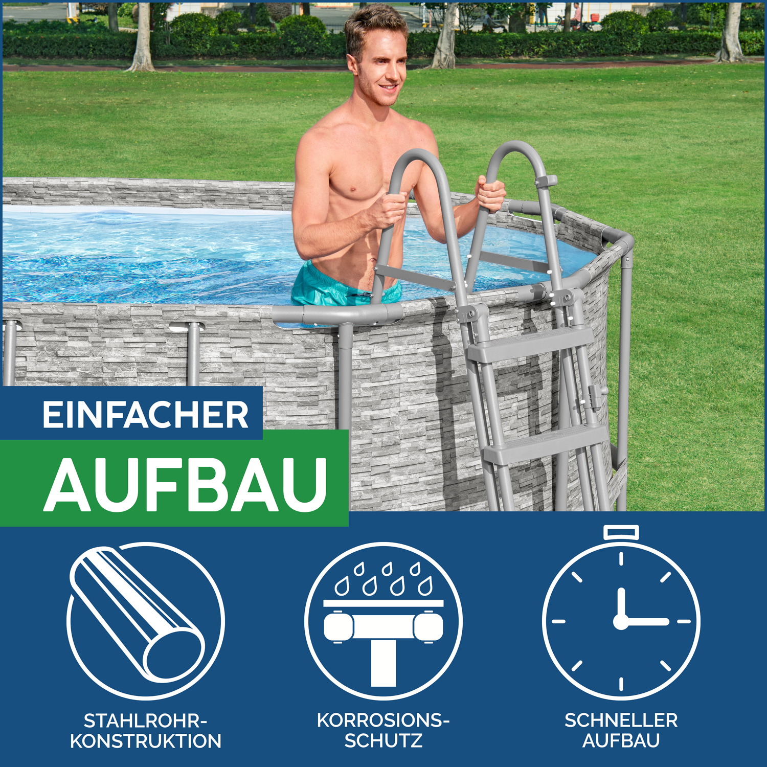 Flowclear™ Sicherheitsleiter 122 cm Flowclear™ Sicherheitsleiter 122 cm