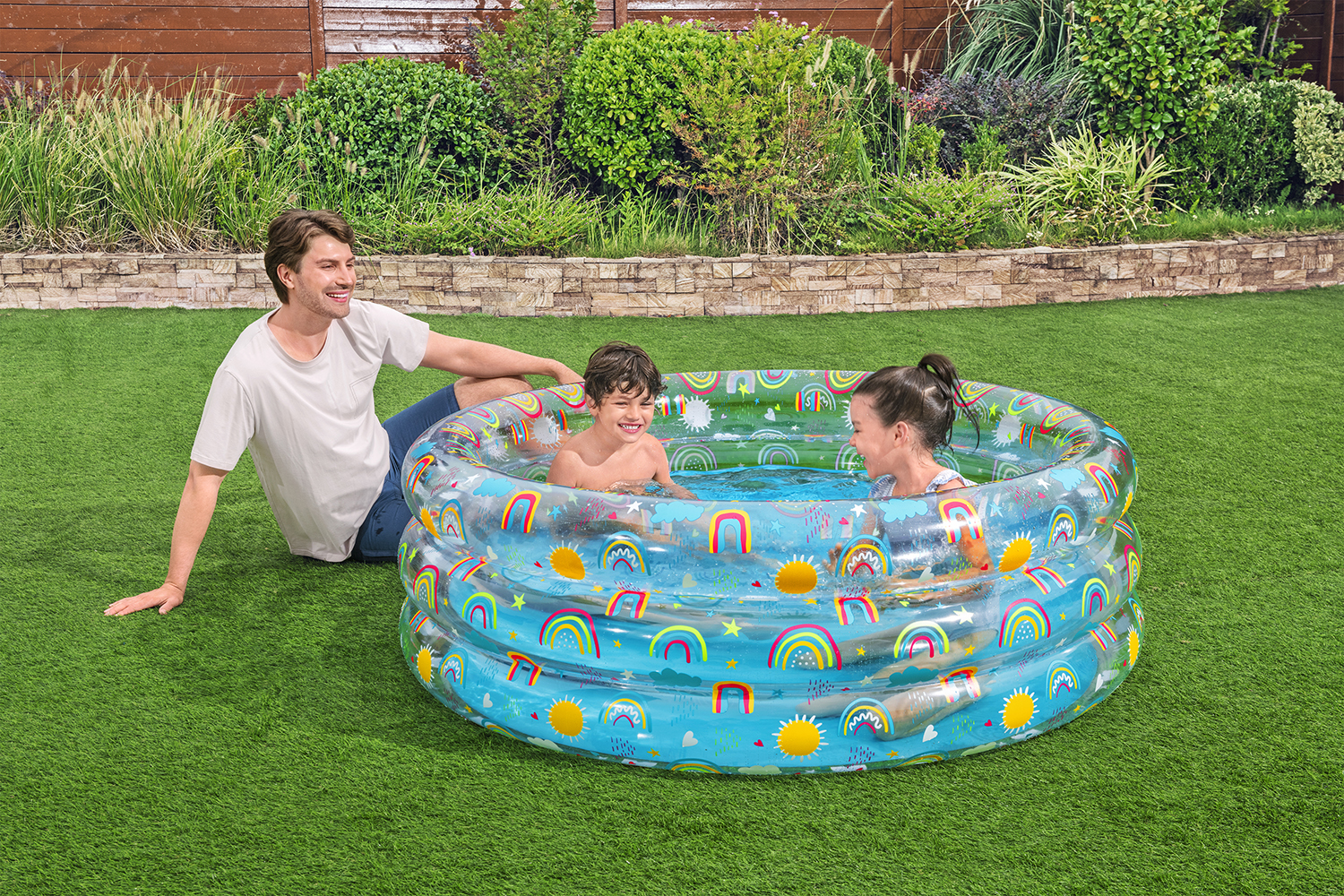 Planschbecken Rainbow Splash™ Ø 150 x 53 cm Planschbecken Rainbow Splash™ Ø 150 x 53 cm