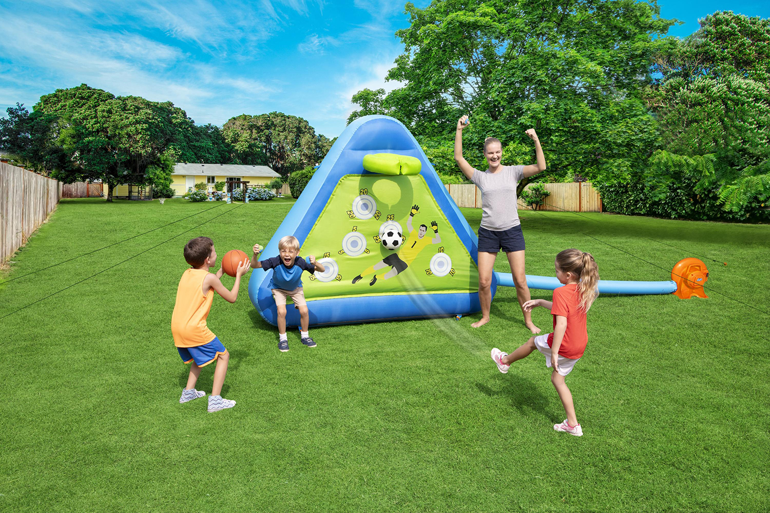 Bestway® 7'5" x 39" x 6'1"/2.25m x 1.0m x 1.85m Triple Play Sports Board