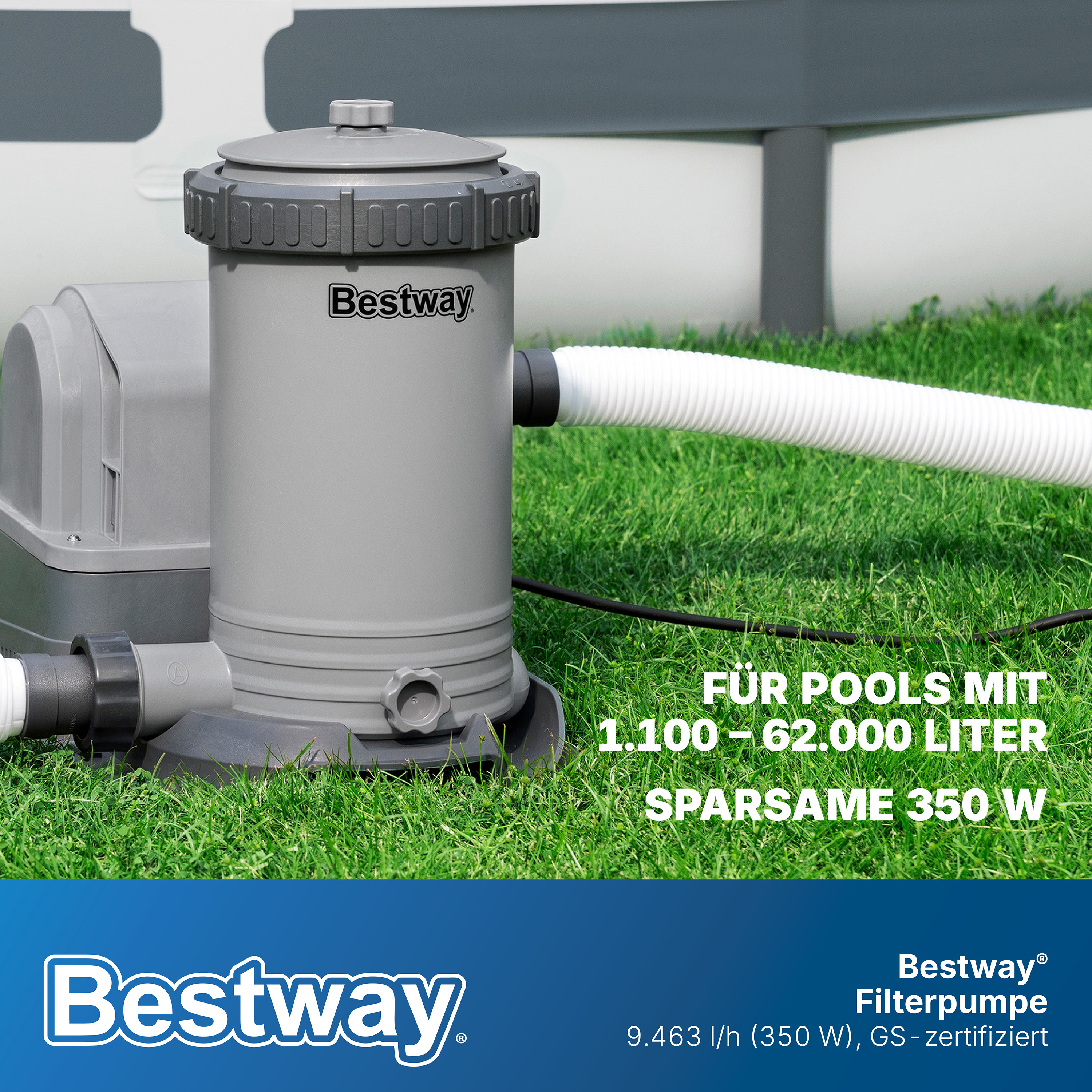 Filterpumpe 9.463 l/h, 350 W