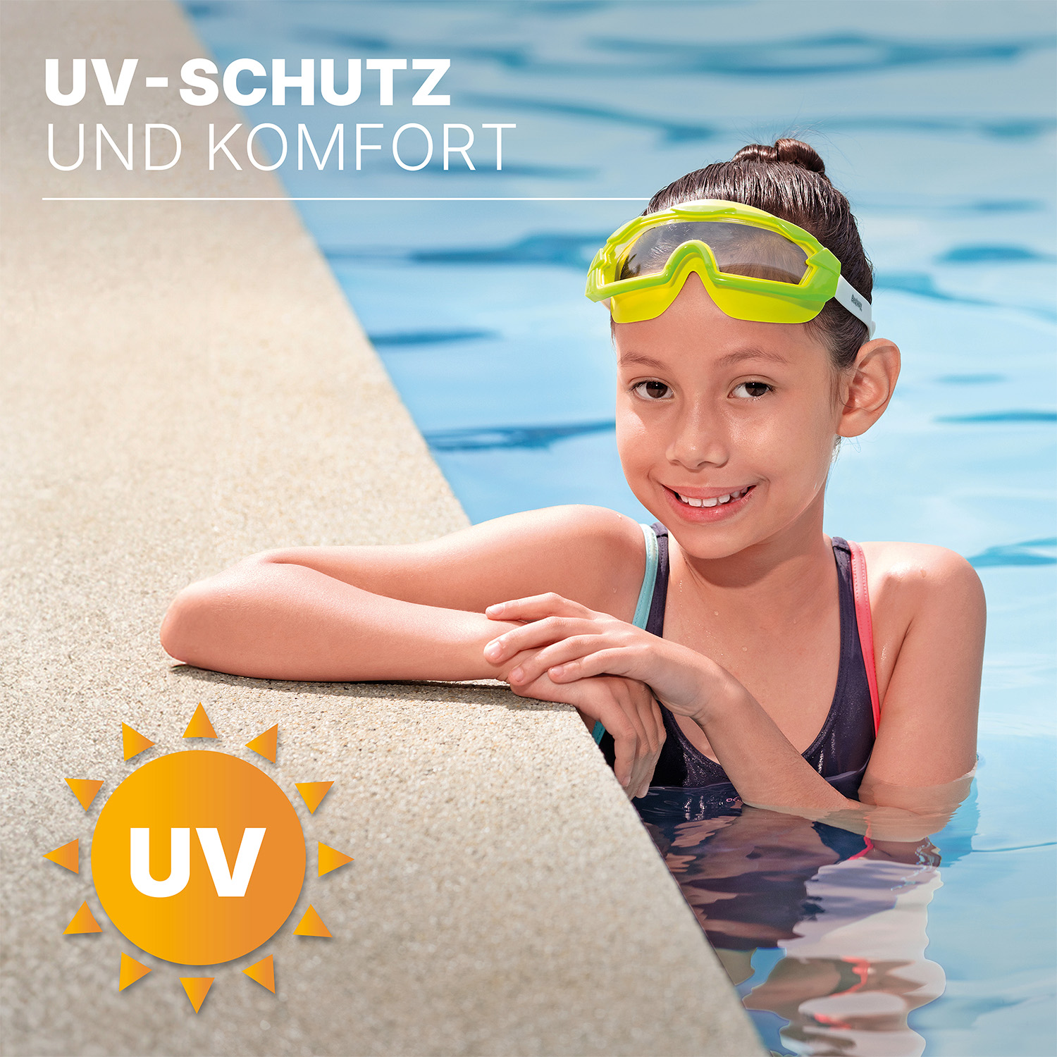 Schwimmbrille Tidal Surge™ ab 7 Jahren, Grün