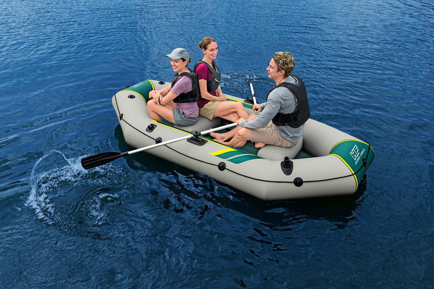 Hydro-Force™ Schlauchboot Komplett-Set Ranger Elite™ X3 295 x 130 x 46 cm