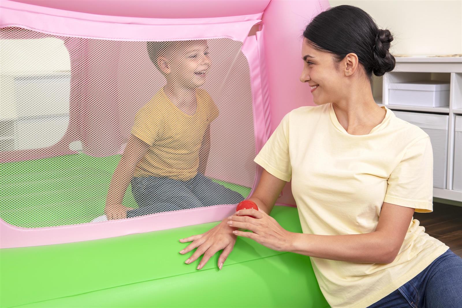 Up, In & Over™ 7'10" x 64" x 54"/2.39m x 1.62m x 1.37m Oinkster Pig Bouncer and Ball Pit